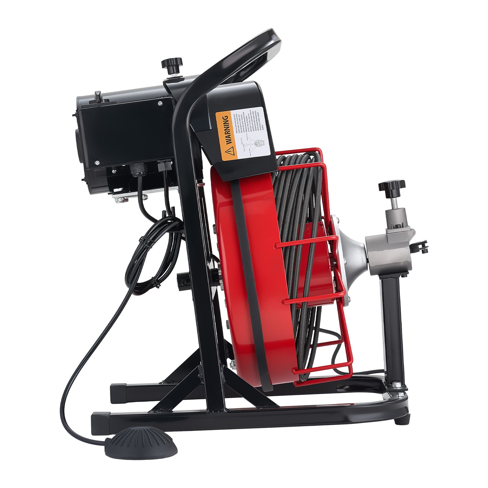 Uimoso Electric Drain Auger Machine with 50FT x 5/16 Inch Cable and Auto Feed