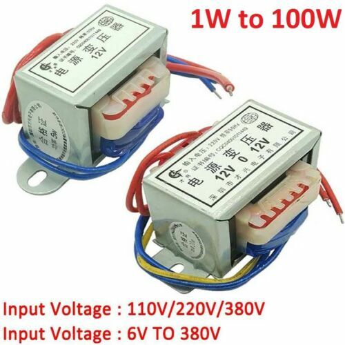 1W-100W Power Transformer Input AC 220V/380V Output AC 6V/9V To 380V Single/Dual