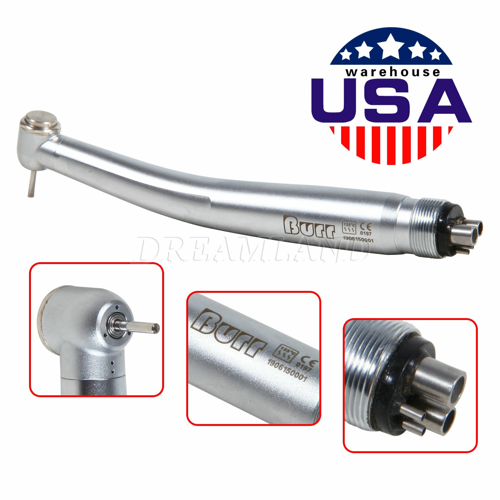 1-10pcs NSK Style Dental High Speed Handpiece 4 Holes U3BM / Cartridge Rotor