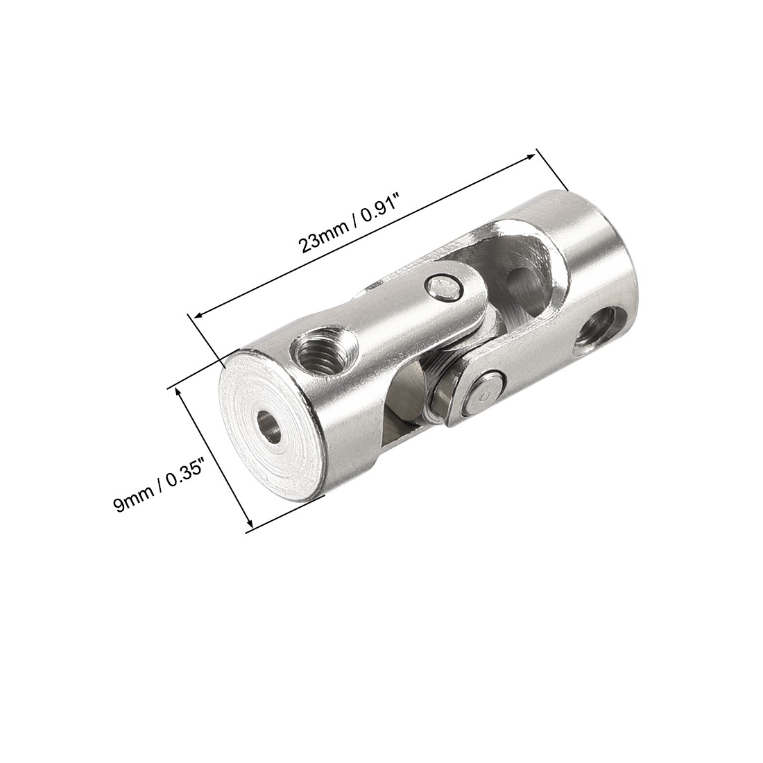 2Pcs Shaft Coupler Connector 2 to 3mm Rotatable Universal Joint Coupling L23XD9