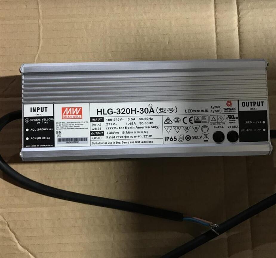 MEAN WELL HLG-320H-30A NEW LED DRIVER 10.7A 30VDC
