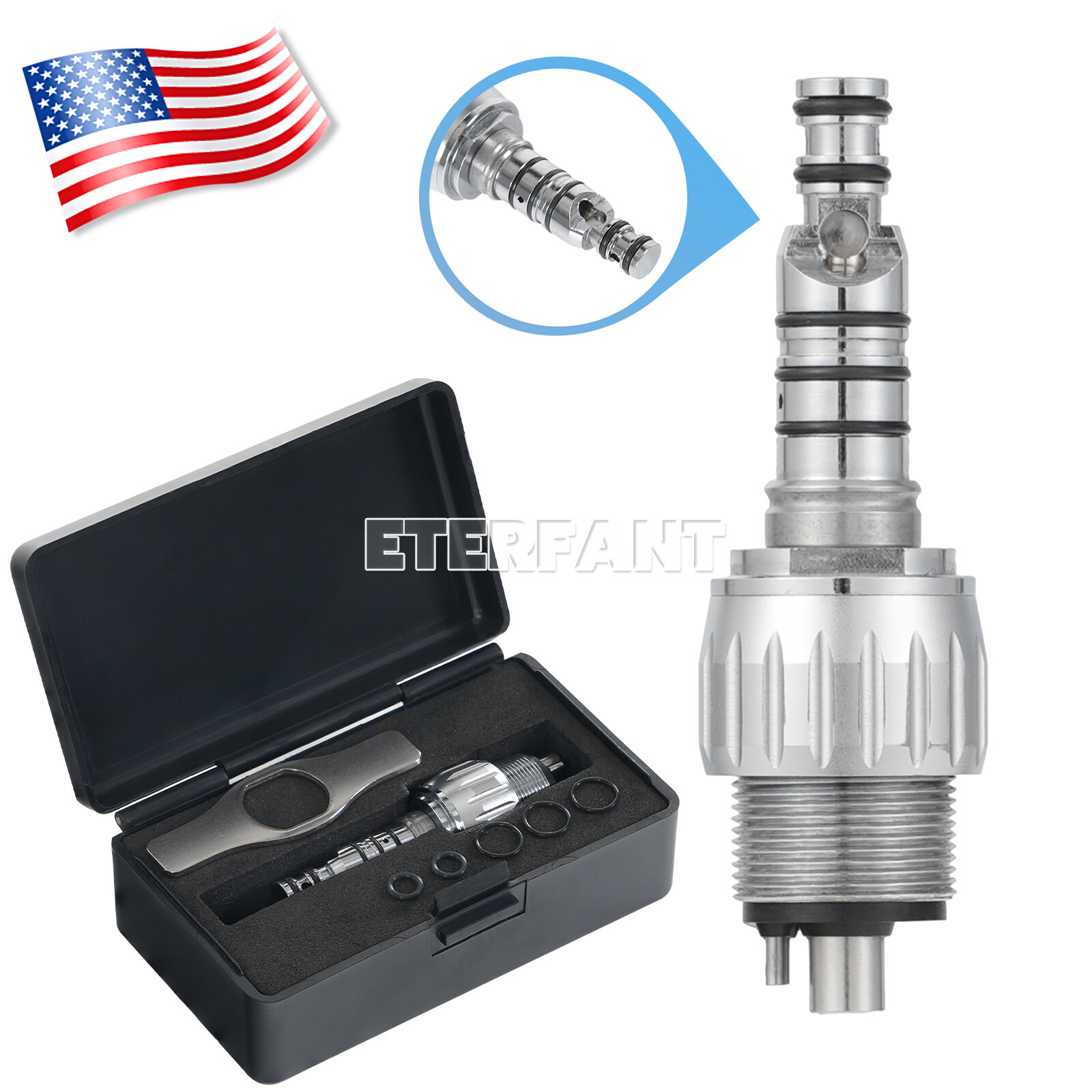 ETERFANT Dental Turbine Handpiece For KaVo MULTIflex Coupler 4 HOLE High Speed