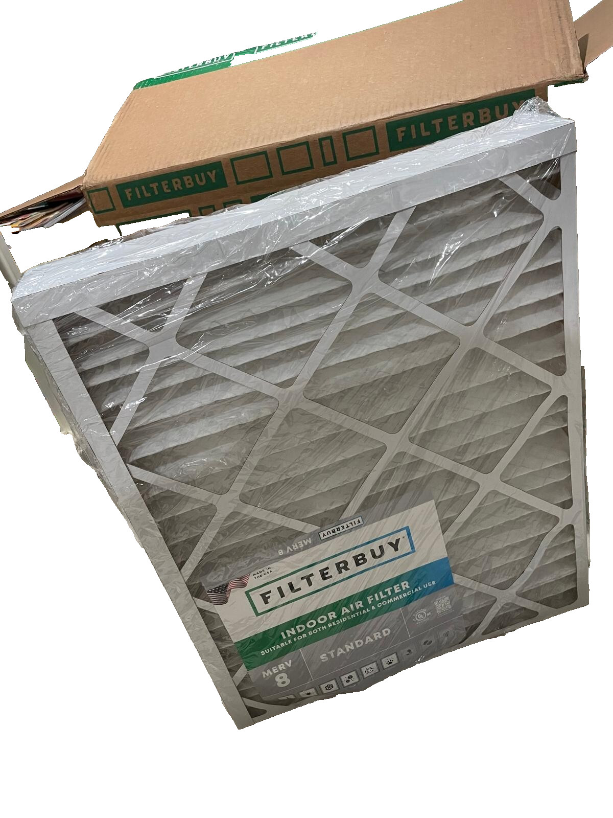 20x25x4 MERV 8 Pleated Air Filter (6 units)