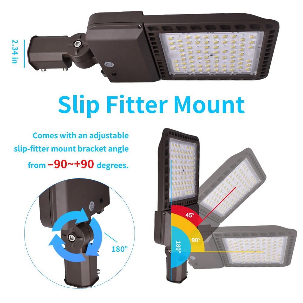 300W LED ShoeBox Parking Lot Street Light Outdoor Commercial Road Area Lighting