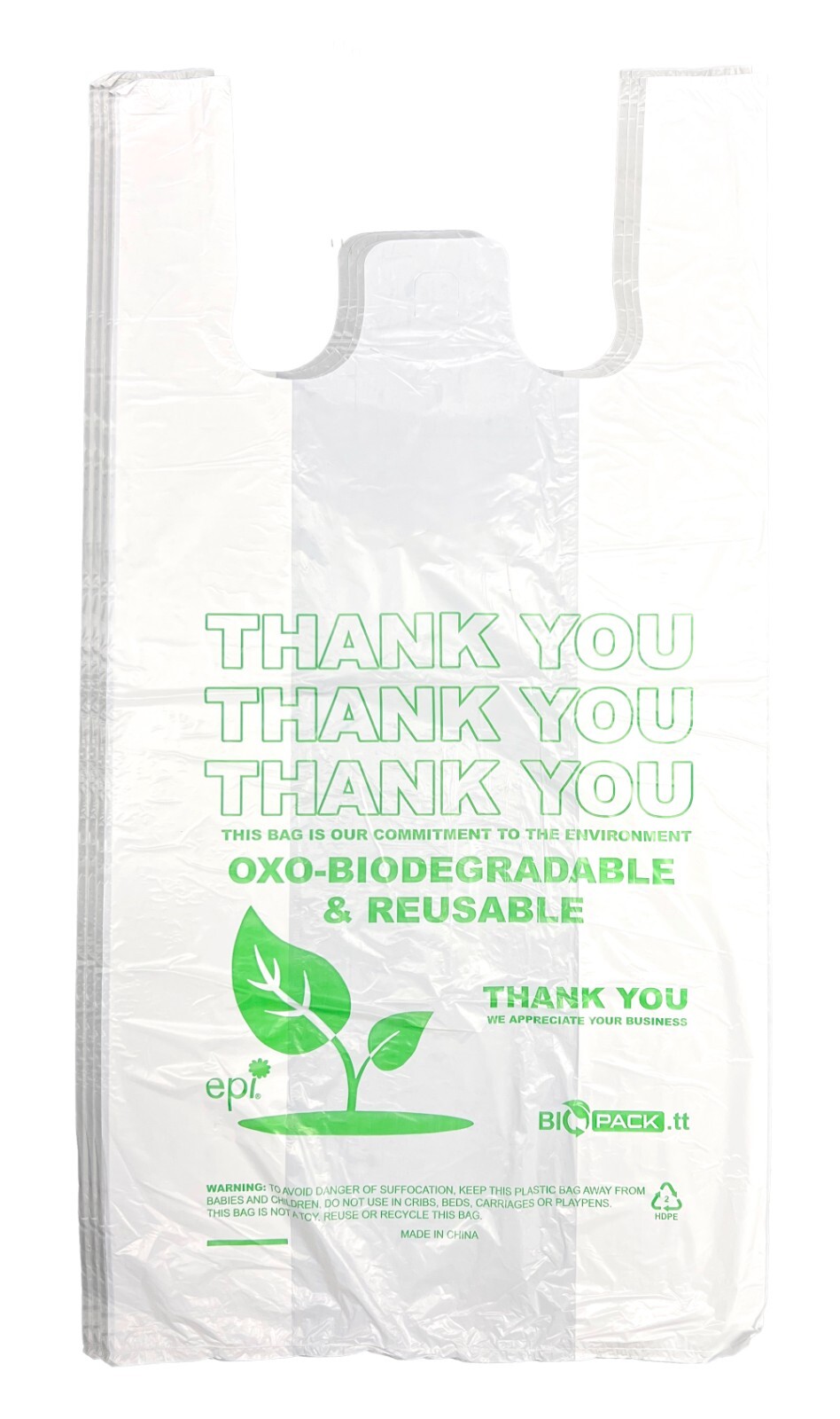 1000 Bags T-Shirt Thank You Plastic Grocery Store Shopping Carry Out Bags-5 PACK