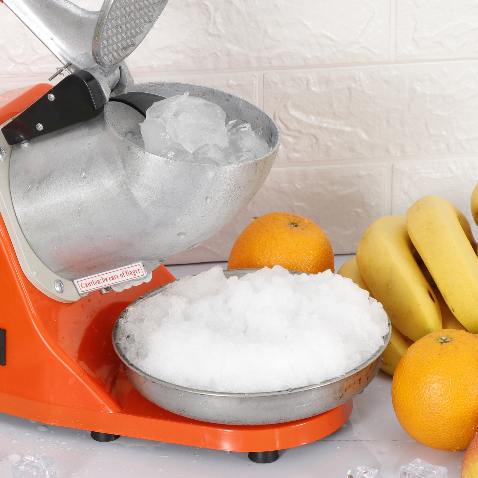300W Electric Ice Crusher Machine Shaver Shaved Icee Snow Cone Maker 143 lbs New