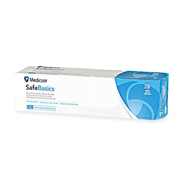 Medicom 2″ x 2″ Non-Woven Sponges 5000/Cs. General purpose 4 ply, soft