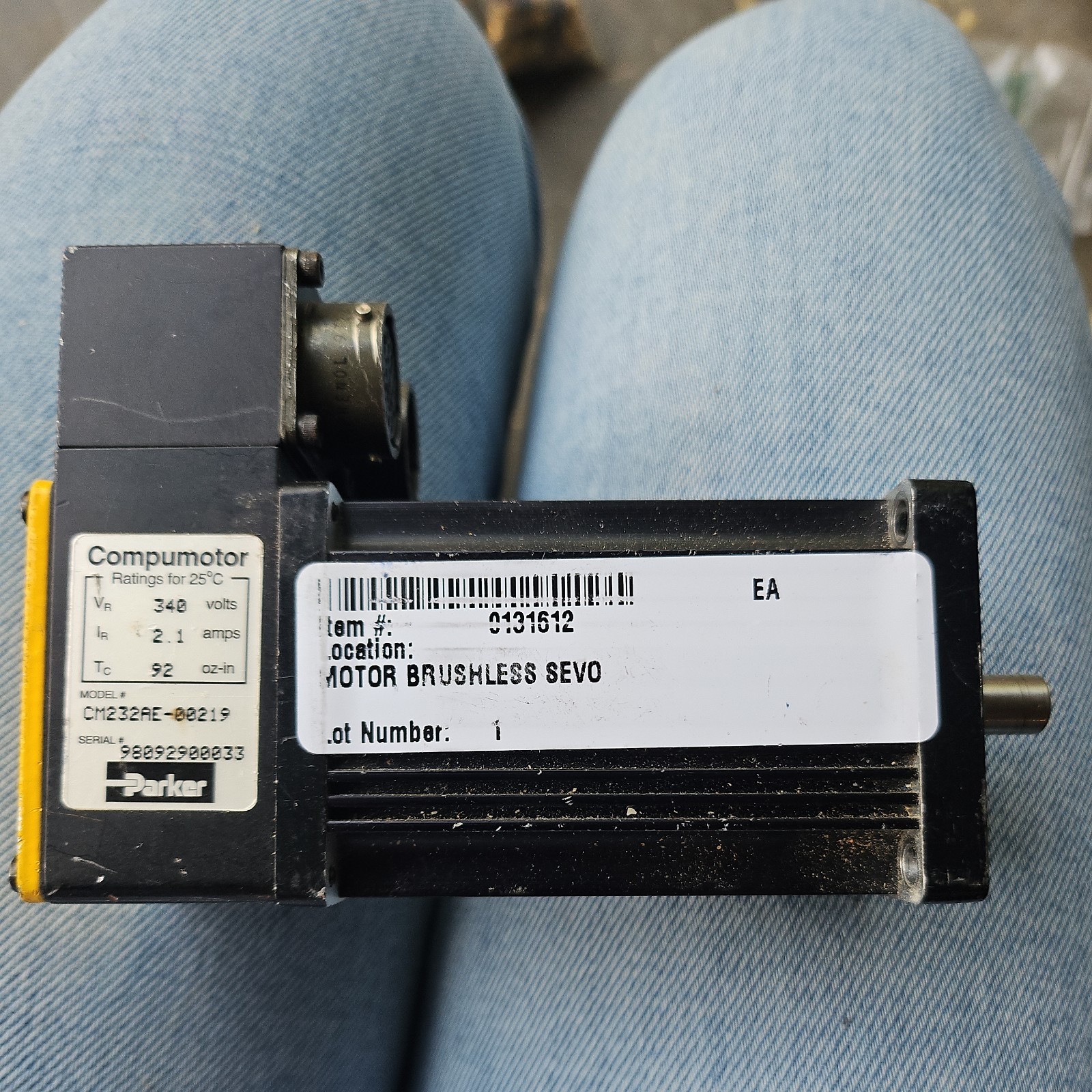 PARKER SM232AE-NTQN SERVO MOTOR 340 V 2.1A