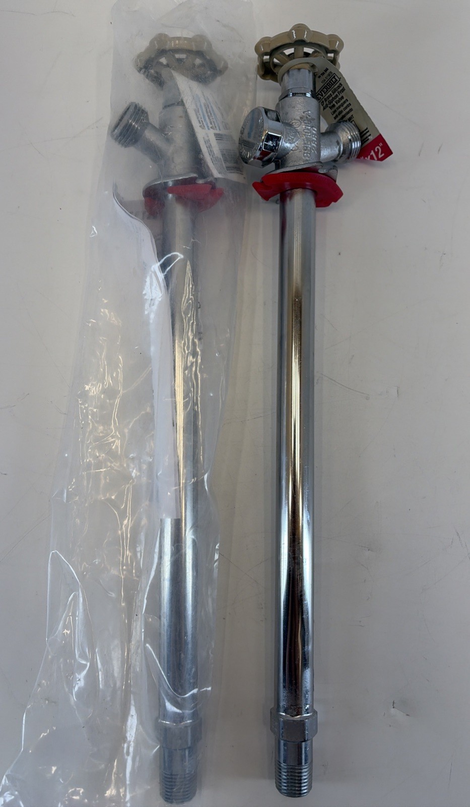 2 Everbilt 1/2″x 3/4″ x12″ Brass Anti-Siphon Frost Free Sillcock Valve 2 Pack