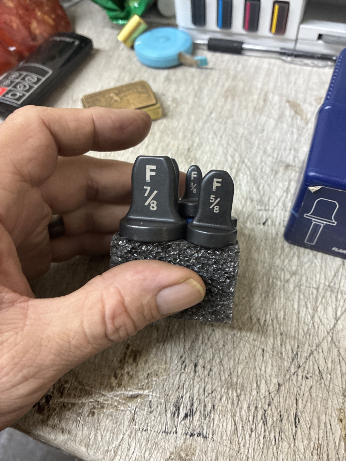 Flaring Spin Set 6 Tools Per Set: 1/4in, 3/8in, 1/2in, 5/8in, 3/4in, 7/8in F6000
