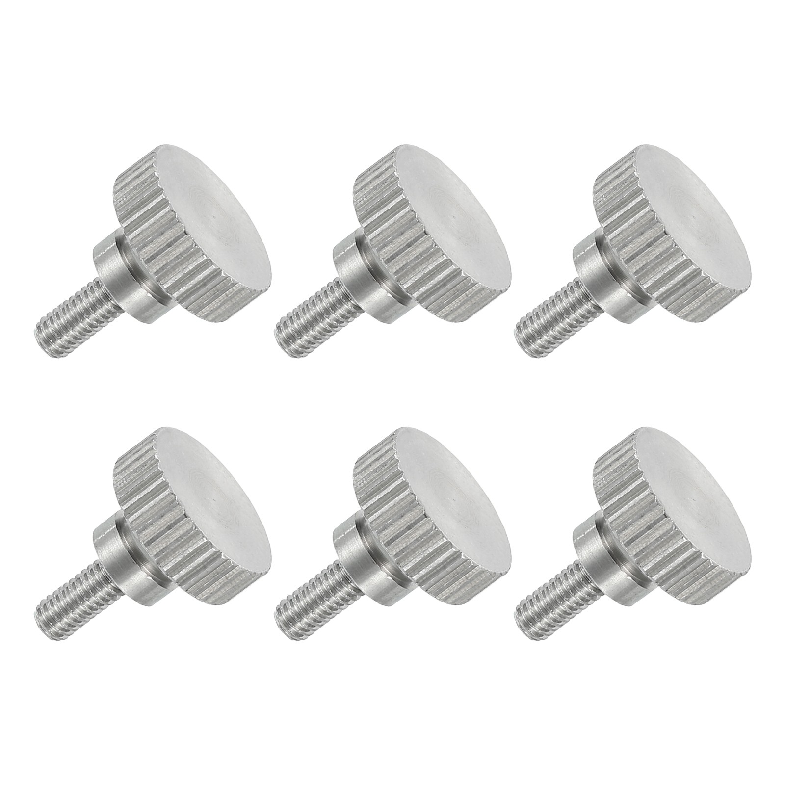 6PCS M3 x 6mm Flat Knurled Head Thumb Screws for Household Appliances