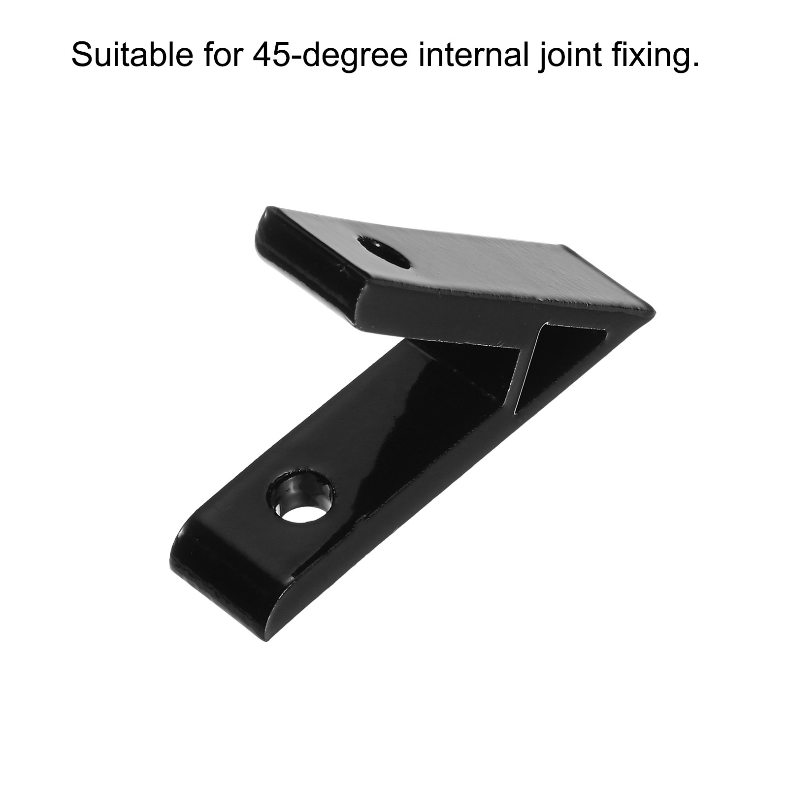 8Pack 45 Degree Angle Aluminum Profile Corner Brackets 2020 Series Black
