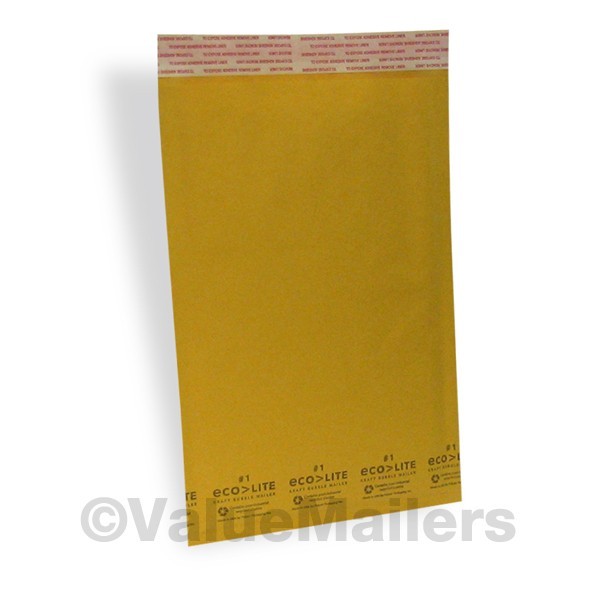 200 Eco-Lite Kraft Bubble Mailer Combo Pack – 100 #1 & 100 #2 – Envelopes