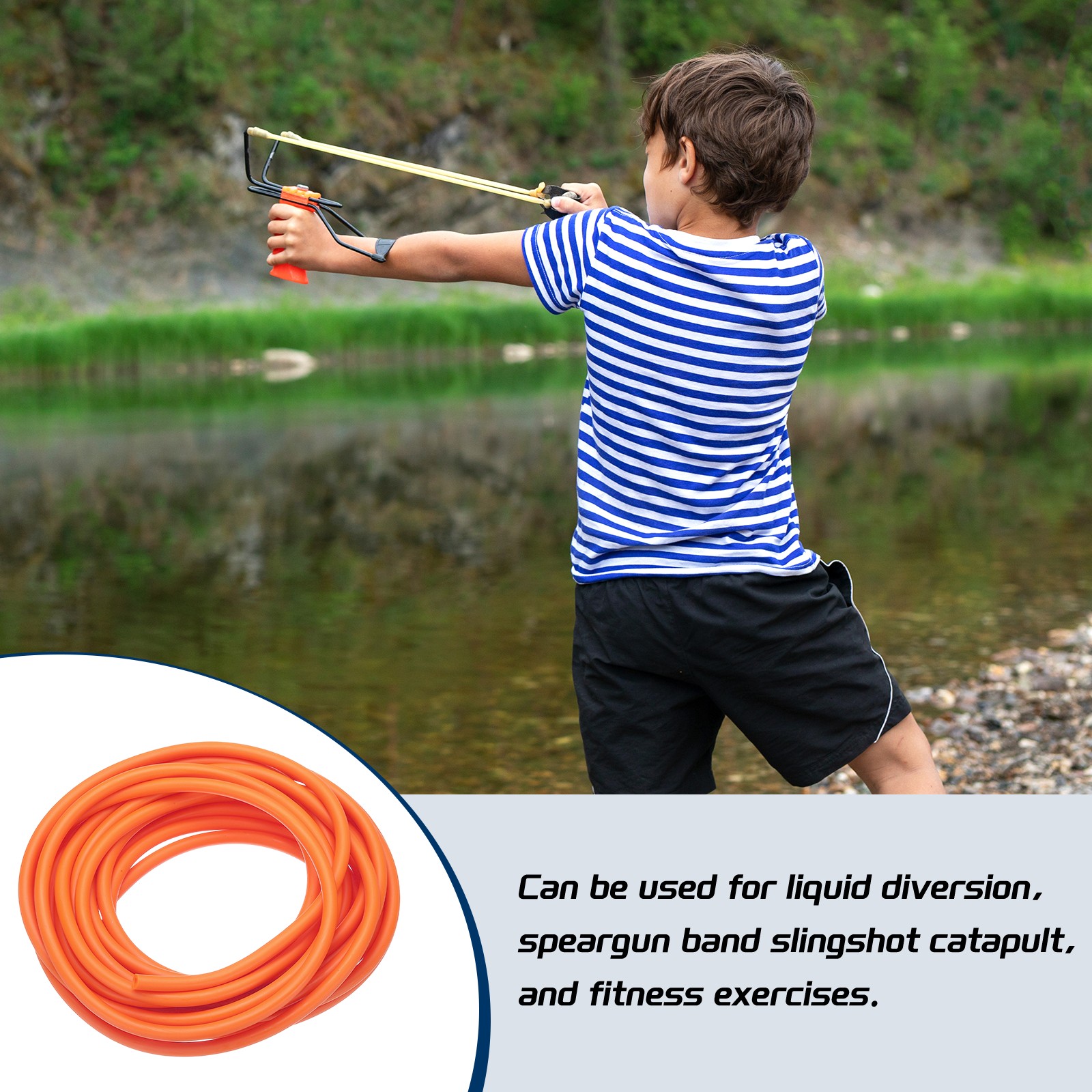 13 Ft(4M) Latex Rubber Tubing 1/8″(3mm)ID 1/4″(6mm)OD Orange