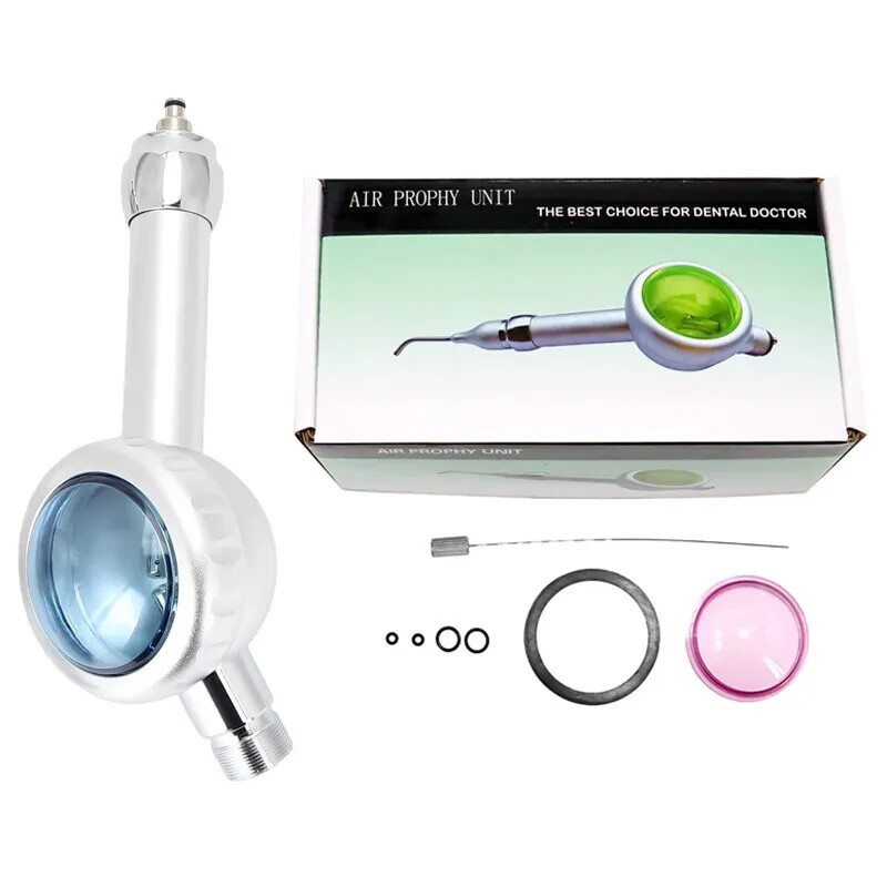 Dental Air Prophy Sandblaster Use Sand Gun Air Polisher Odontologia 2 hole