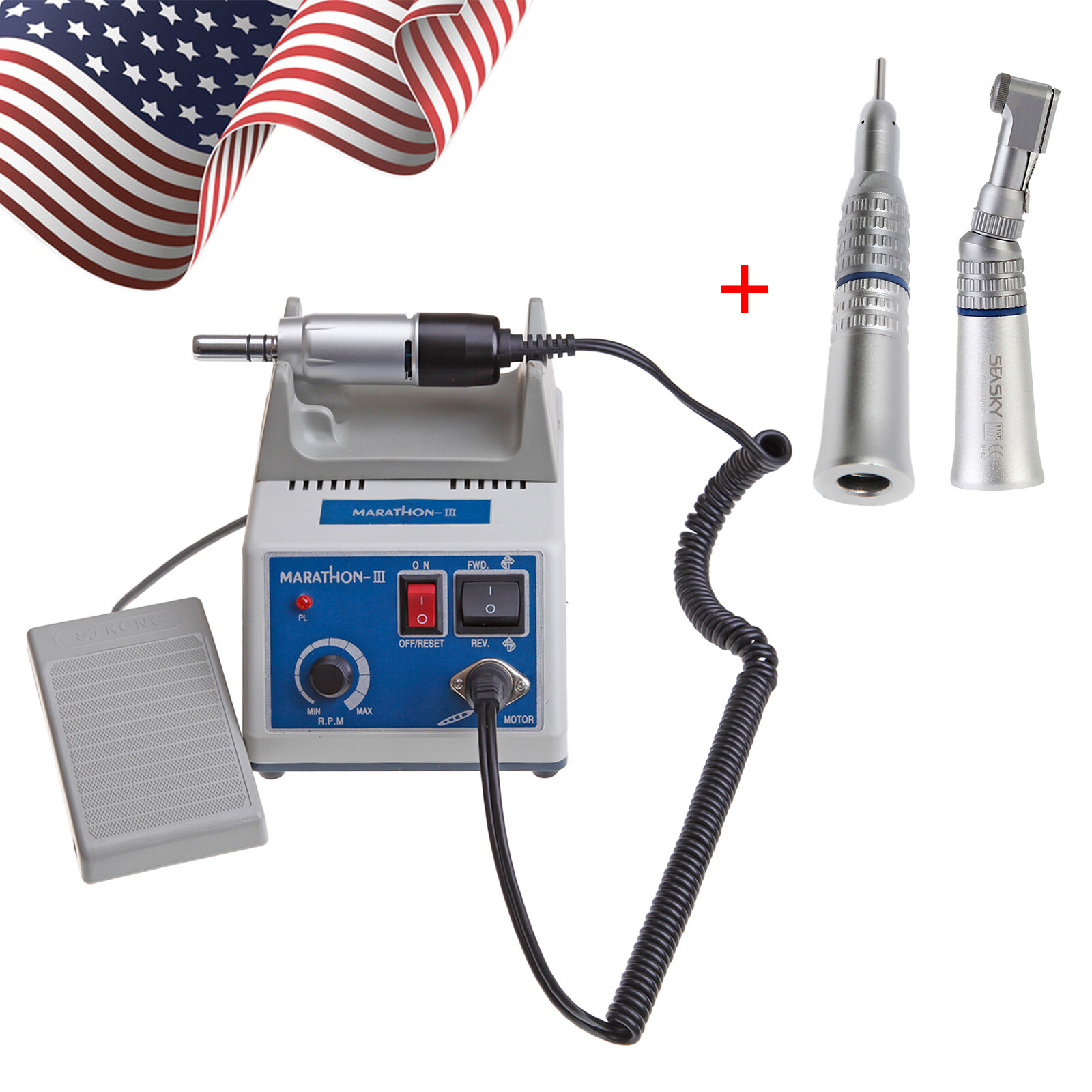 Marathon N3 Electric Micromotor 35,000 RPM Contra Angle/Straight Handpiece OR-M3