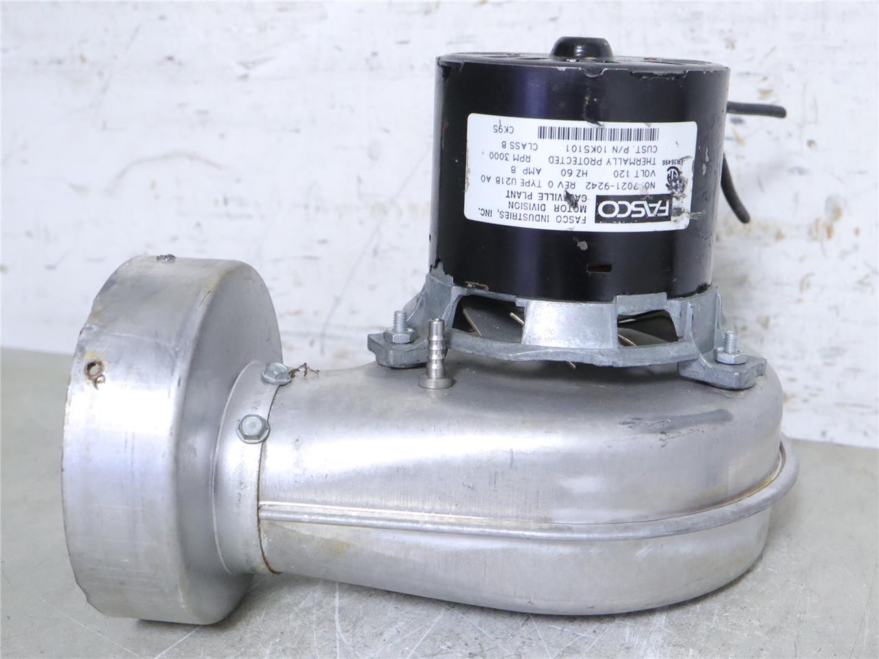 FASCO 7021-9242 Draft Inducer Exhaust Fan Motor Assembly 10K5101