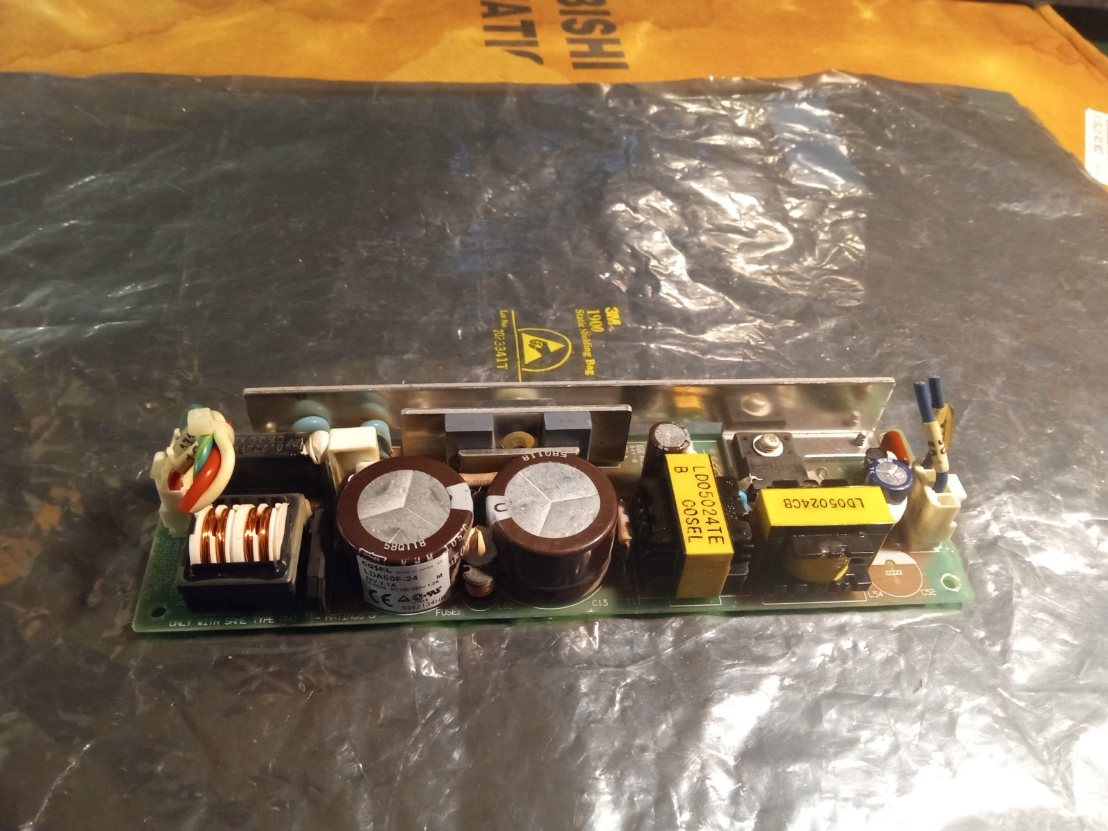 COSEL LDA50F-24 24VDC 2.1A Open Frame Power Supply Used