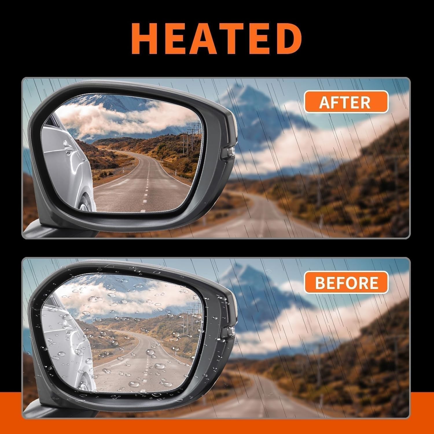 Right Passenger Side Mirror Assembly Compatible with Civic Touring Sport 2022-20