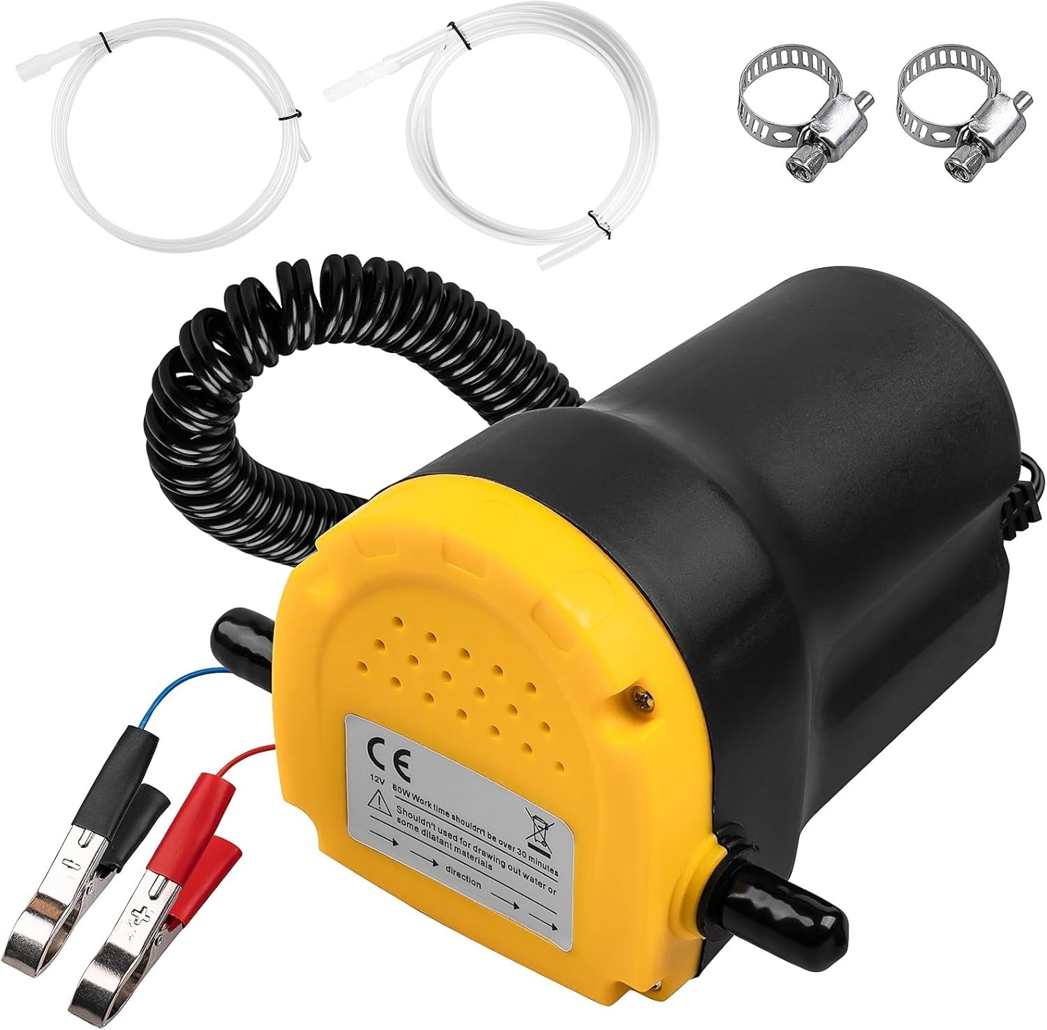USA 12V Motor Oil Fuel Fluid Extractor Electric Siphon Transfer Change Pump 60W