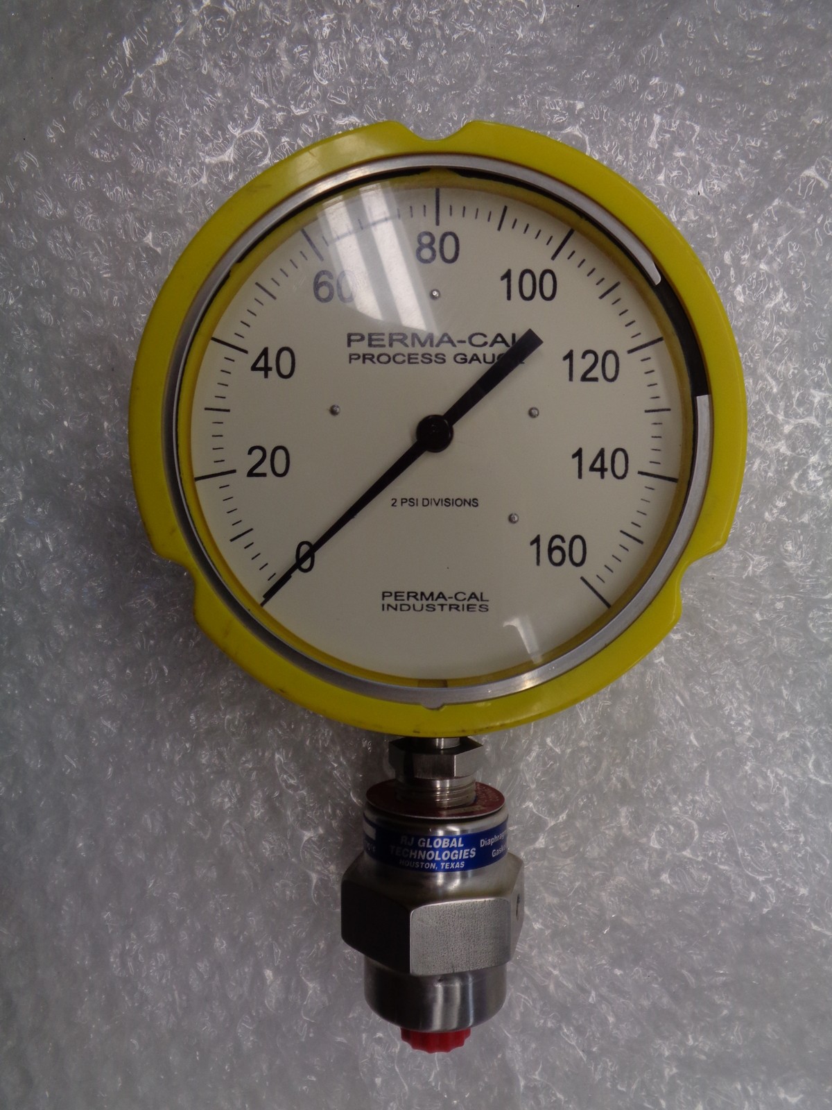 PERMA-CAL 121TID23Y23 GAUGE 0-160PSI NSNP
