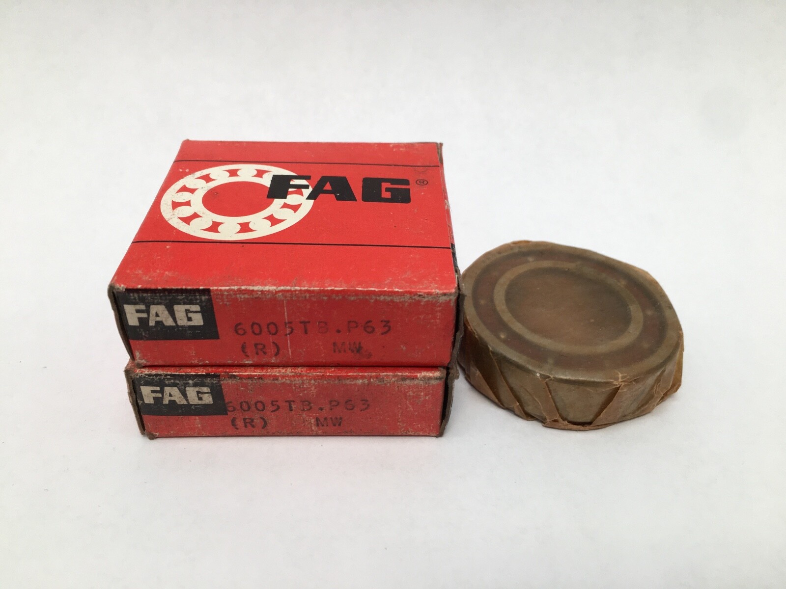 FAG 6005.TB.P63 Ball Bearing 25x47x12 mm 6005-TB-P63 Germany 2 Pcs