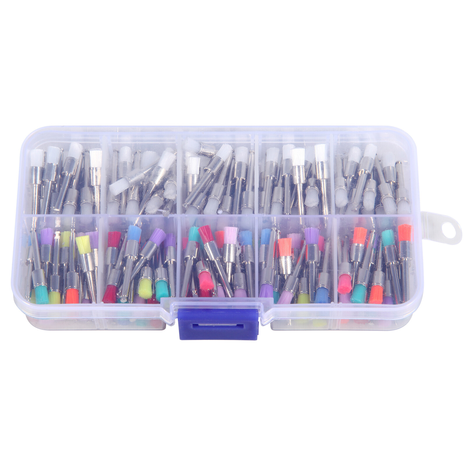 200 pcs Dental Teeth Prophy Brushes Polishing Tapered Latch Type Mixed 2.35mm po