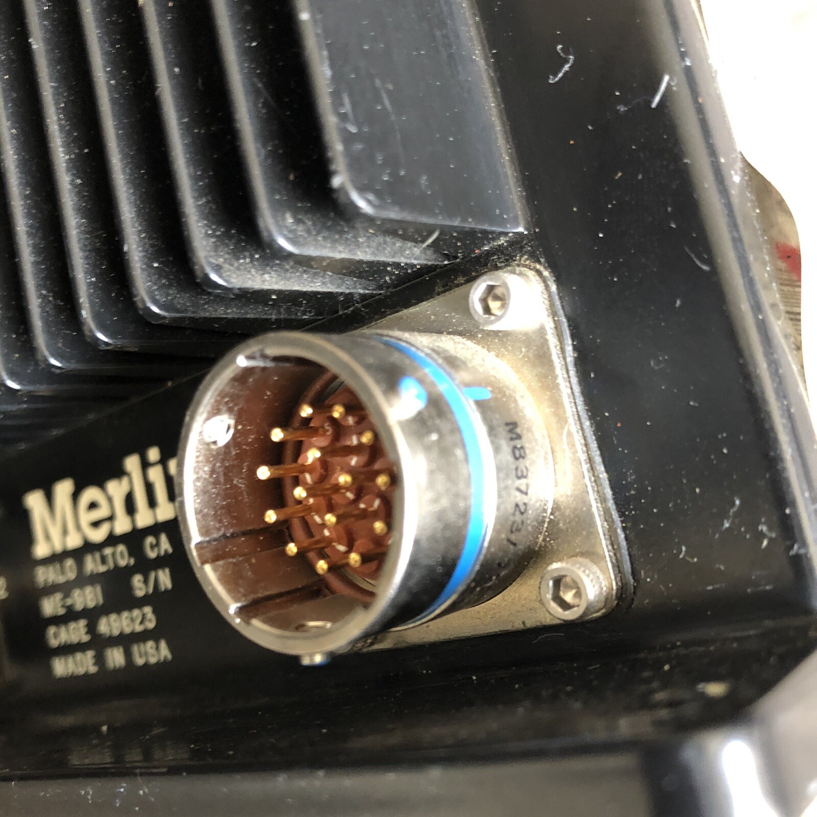 MERLIN ME-981 ENCODER ME981 PCM TO VIDEO, SN 1186, UNTESTED SOLD AS IS