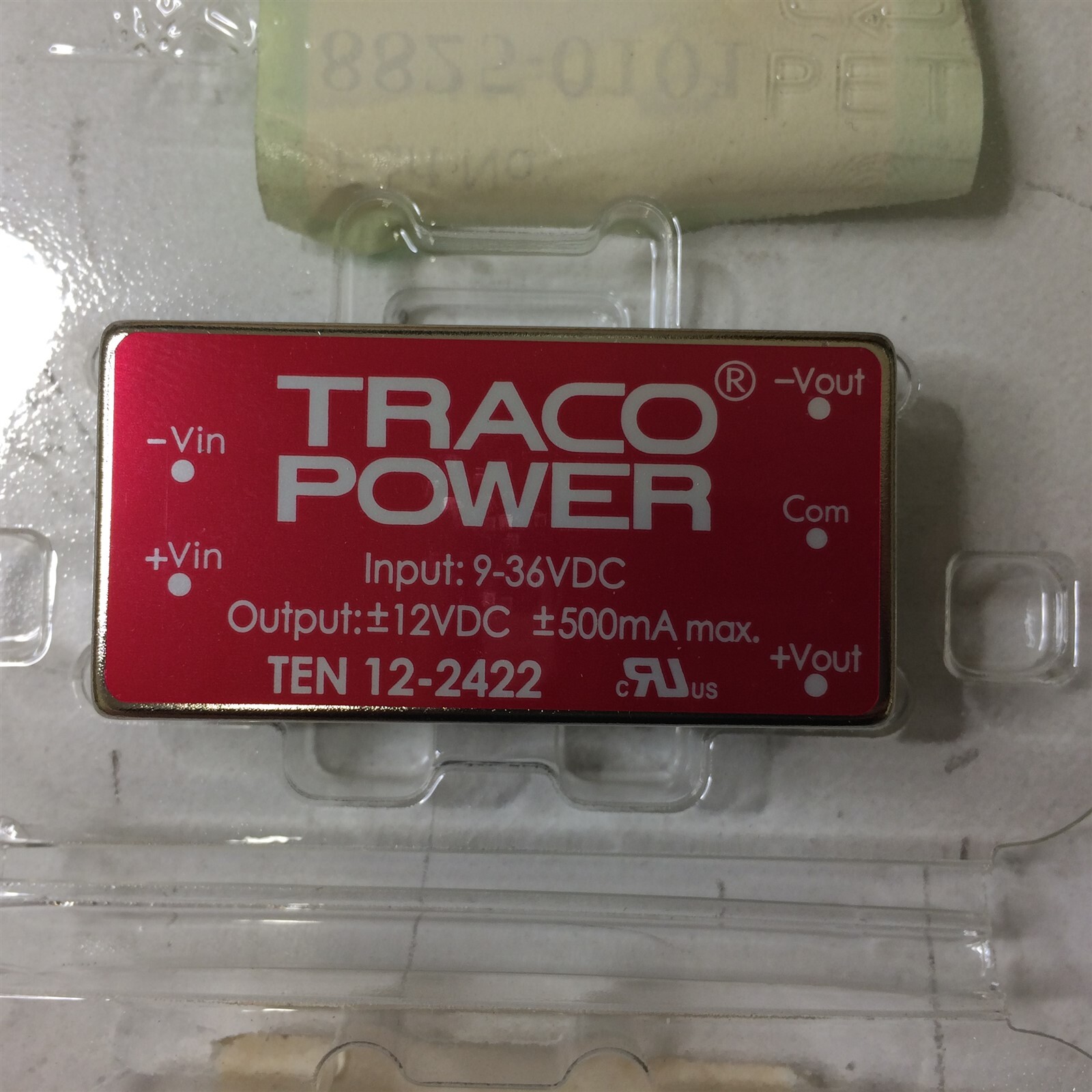TEN12-2422 TRACO DC DC CONVERTER +/-12V 12W 1 UNIT