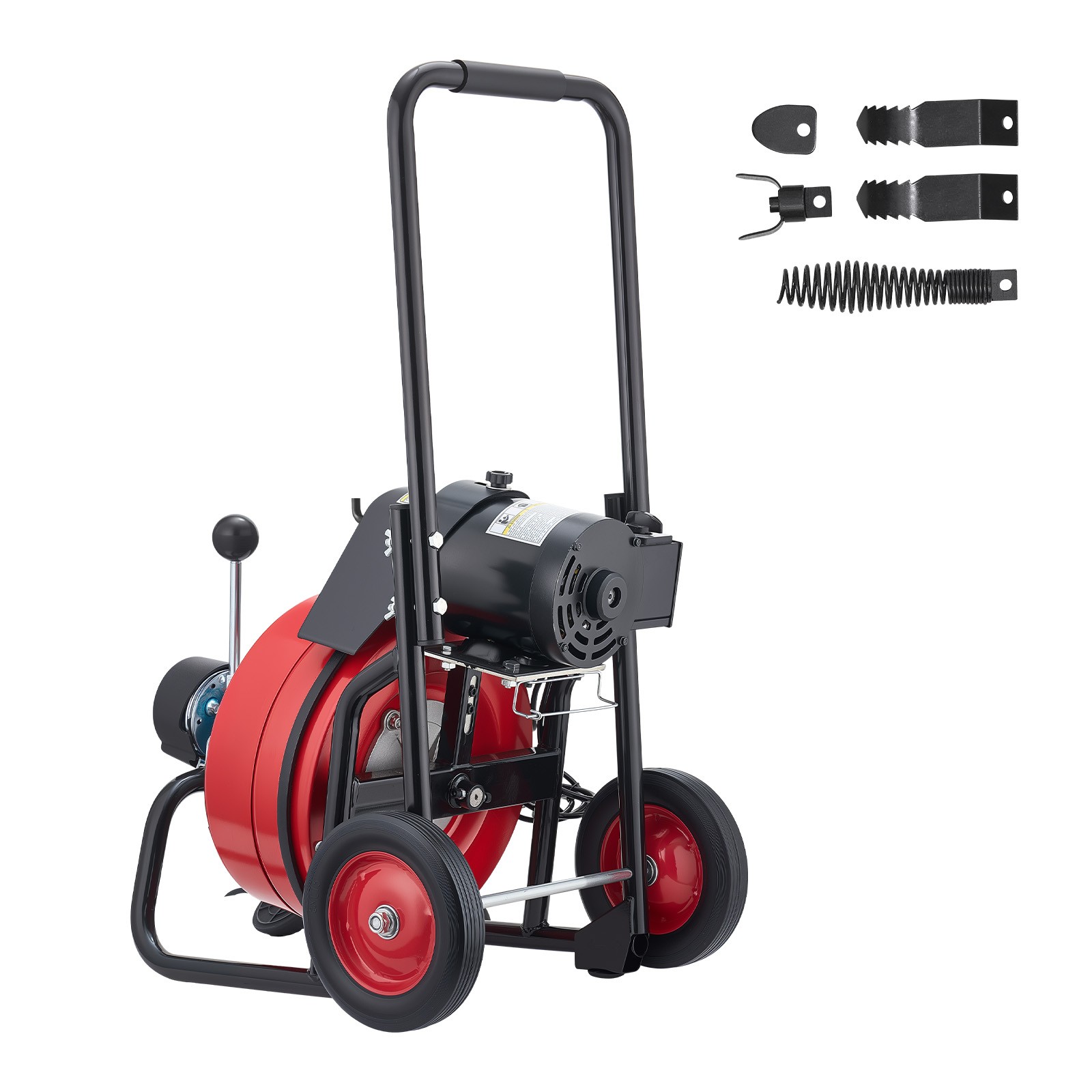 VEVOR Drain Cleaner Machine Electric Drain Auger 75 FT x 1/2 In Auto Feed
