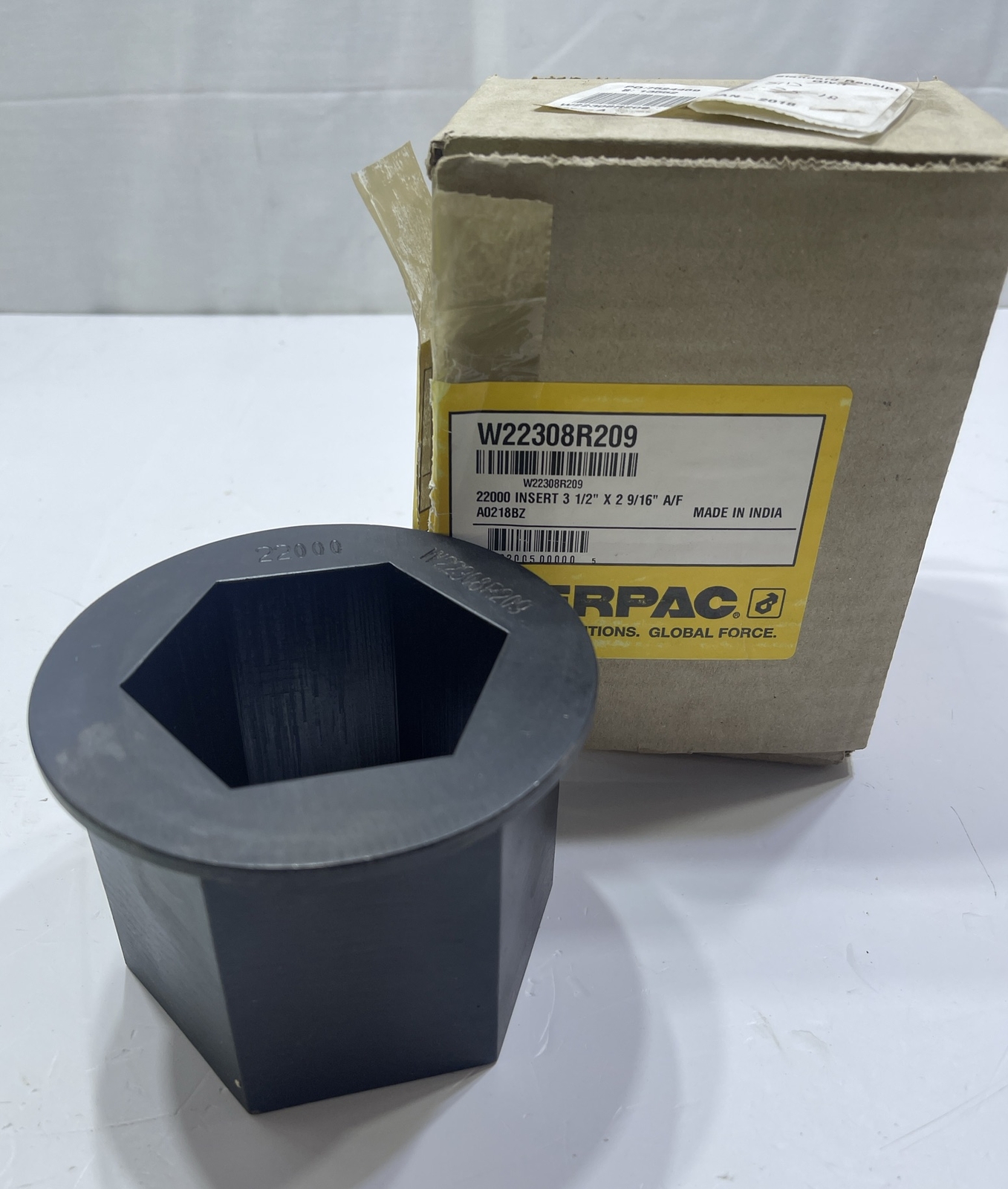 Enerpac W22308R209 22000 Insert 3-1/2in x 2-9/16in A/F Hexagon Reducer A0218BZ