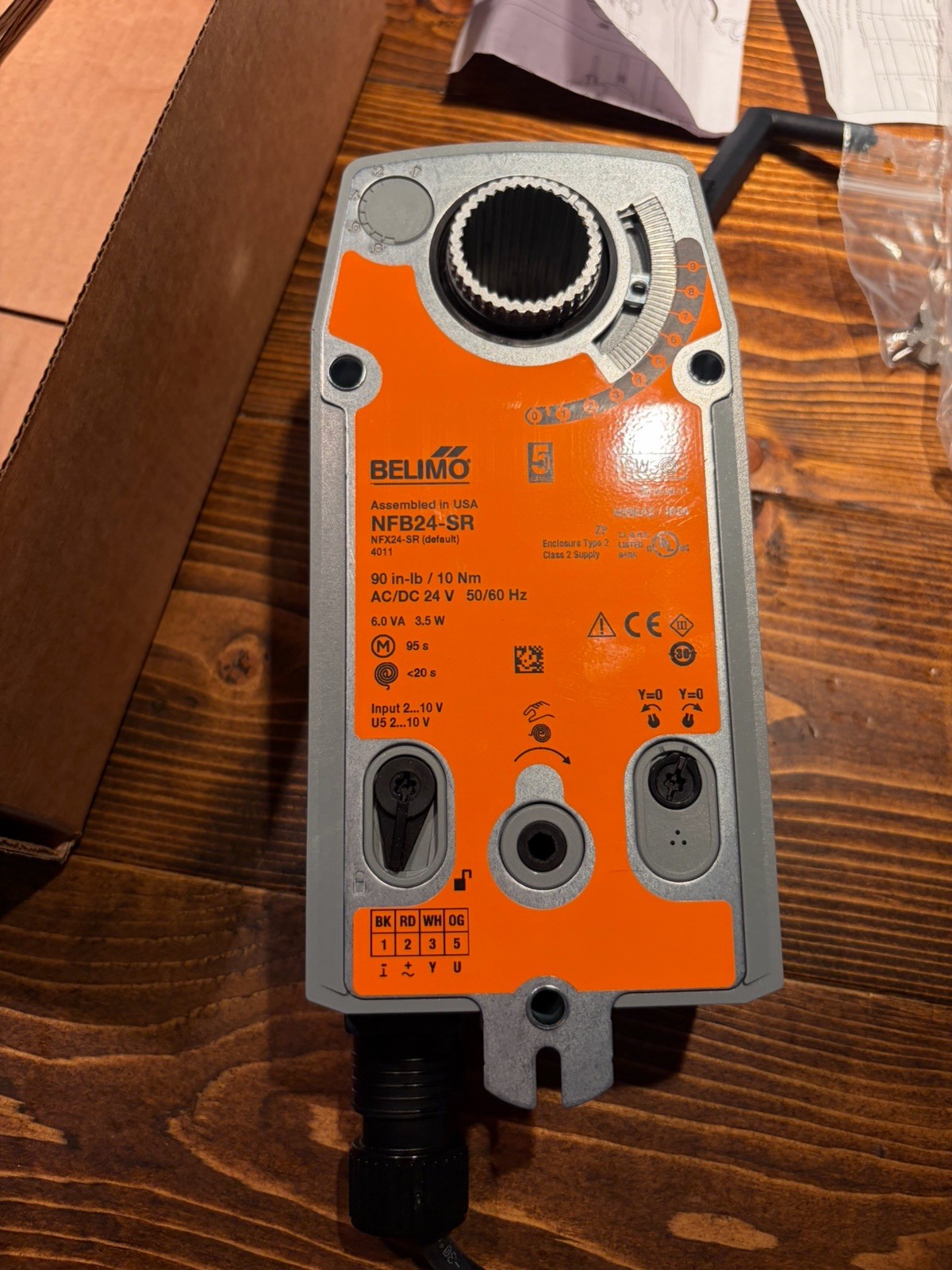 Belimo NFB24-SR Damper Actuator New Open Box Never Used