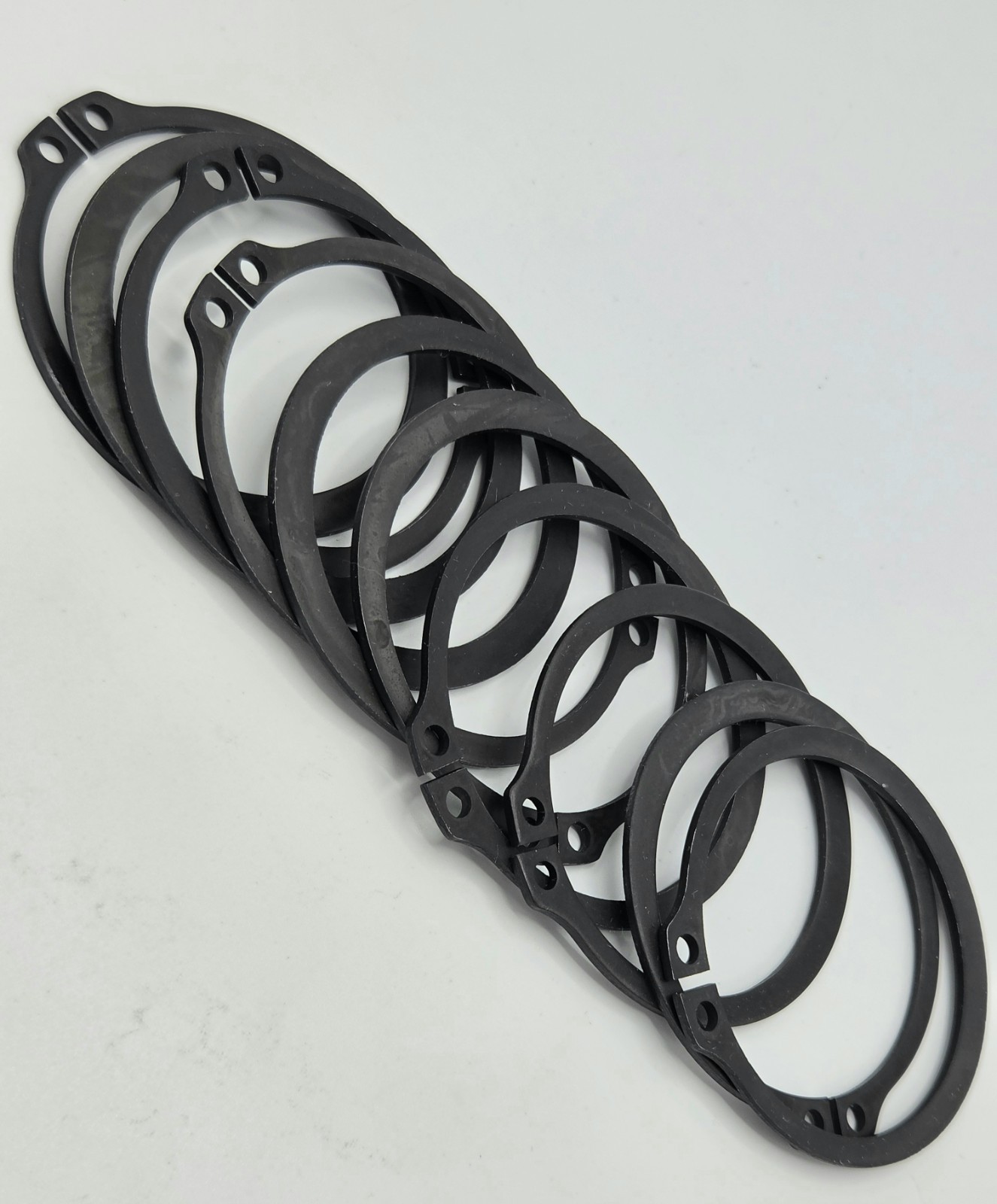 2″ Steel External Retaining Ring Snap Ring Black Phosphate Coated 10 Pack New