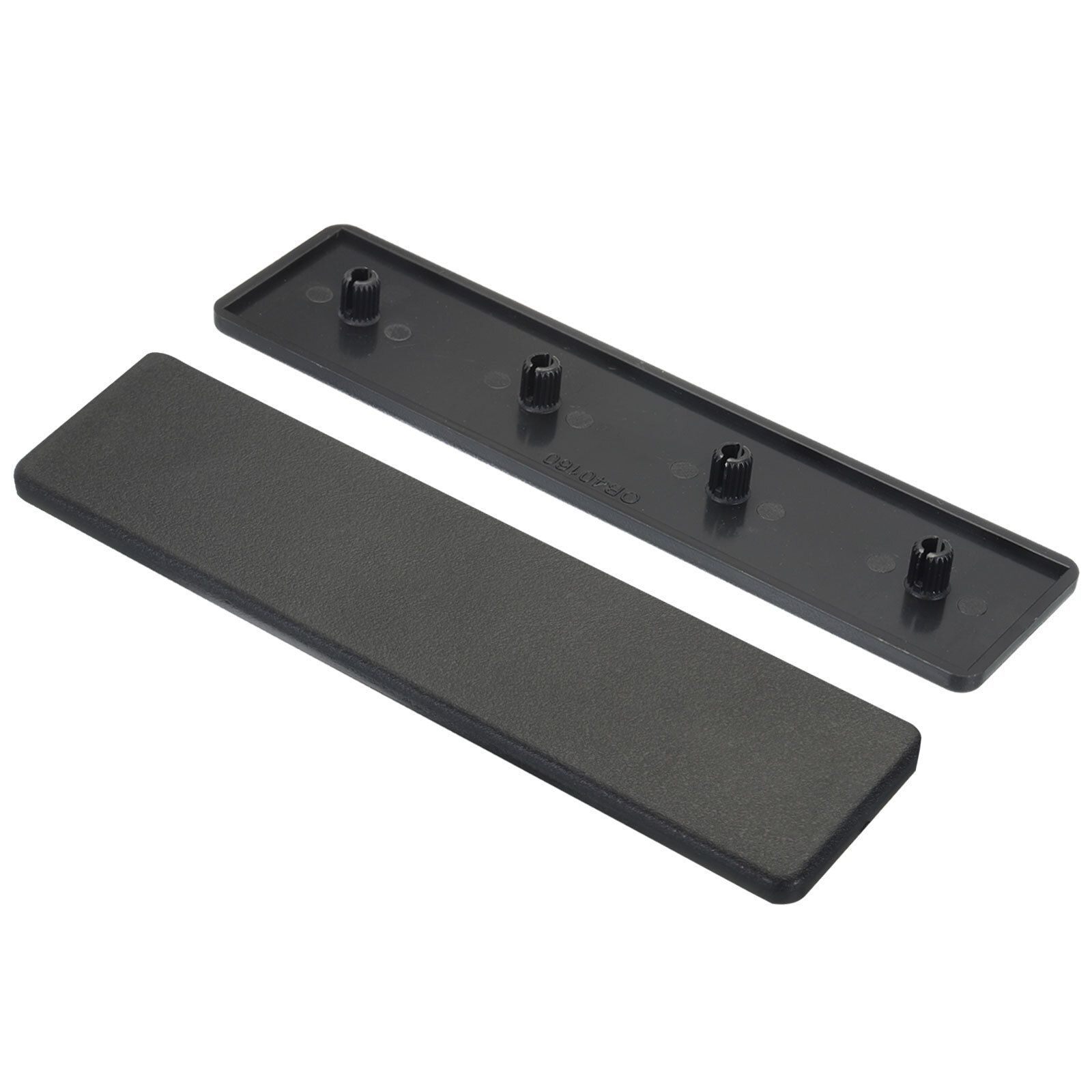 10Pcs Standard Plastic Rectangle Aluminum Extrusion End Cap Black 160x40mm