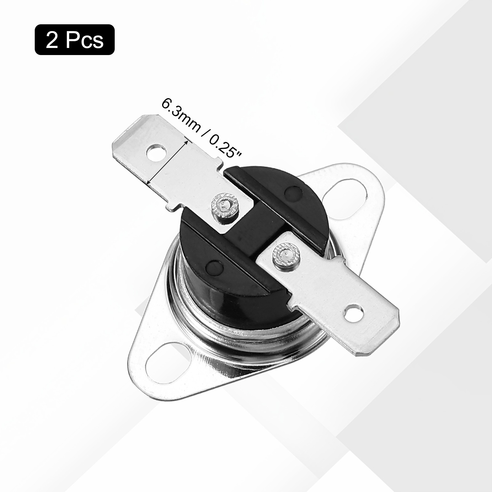 2pcs Thermostat KSD301 125°C/257°F 16A for Switch No.O. Bachelite
