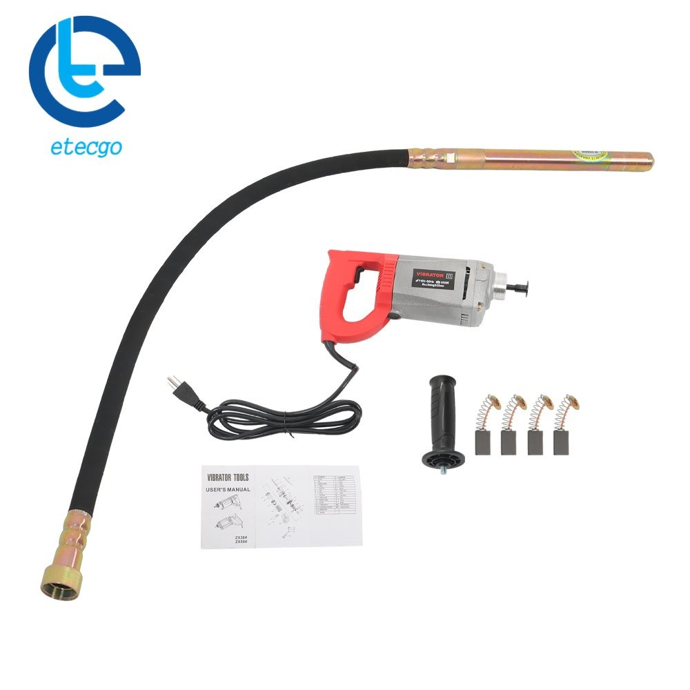 1500W Construction Tools Electric Concrete Vibrator 4.5 Feet Long Shaft
