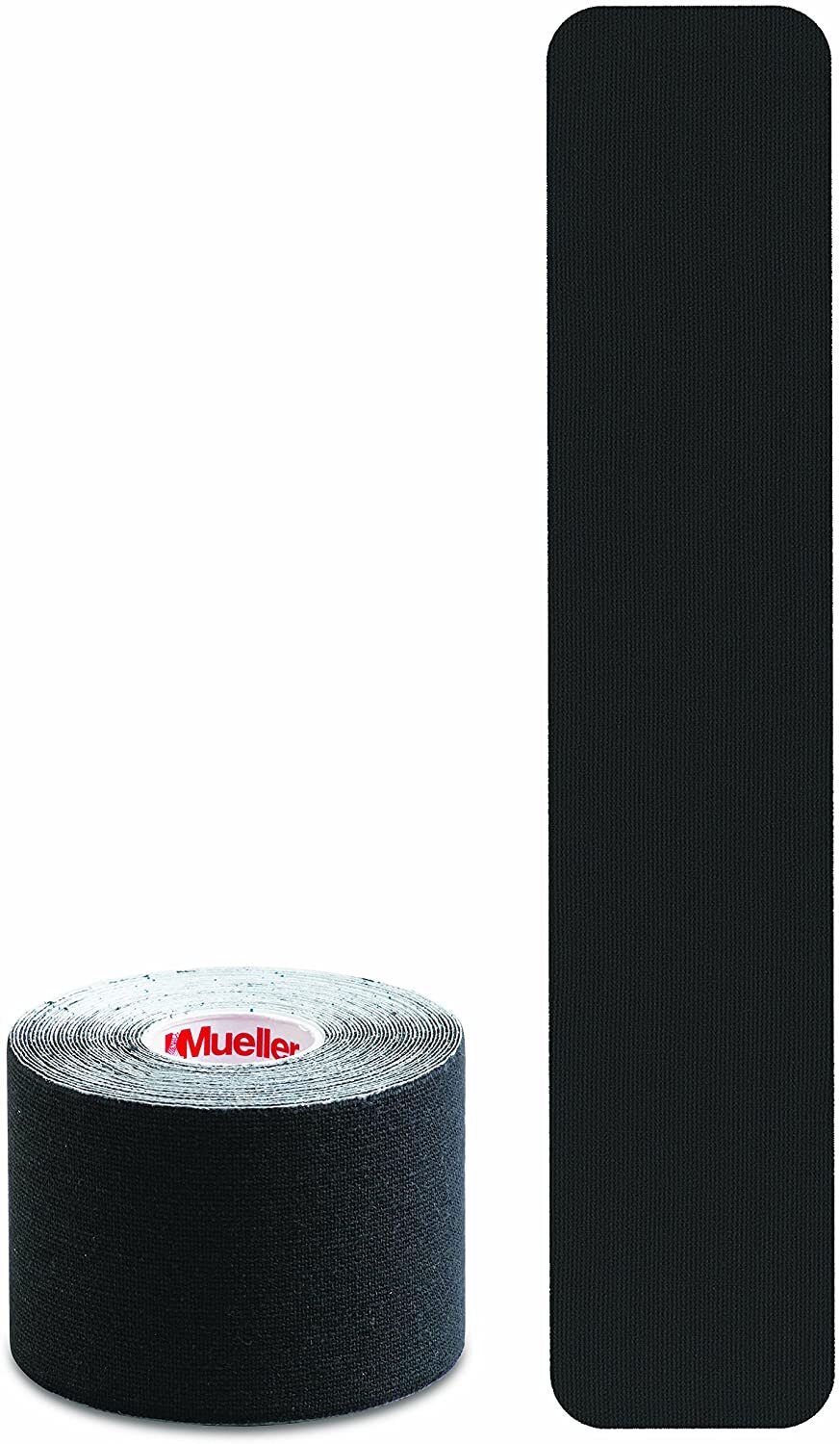 MLR Sports Medicine Kinesiology Tape I-Strip Roll Black 2″ x 9.75″ 1 Roll 20 Str