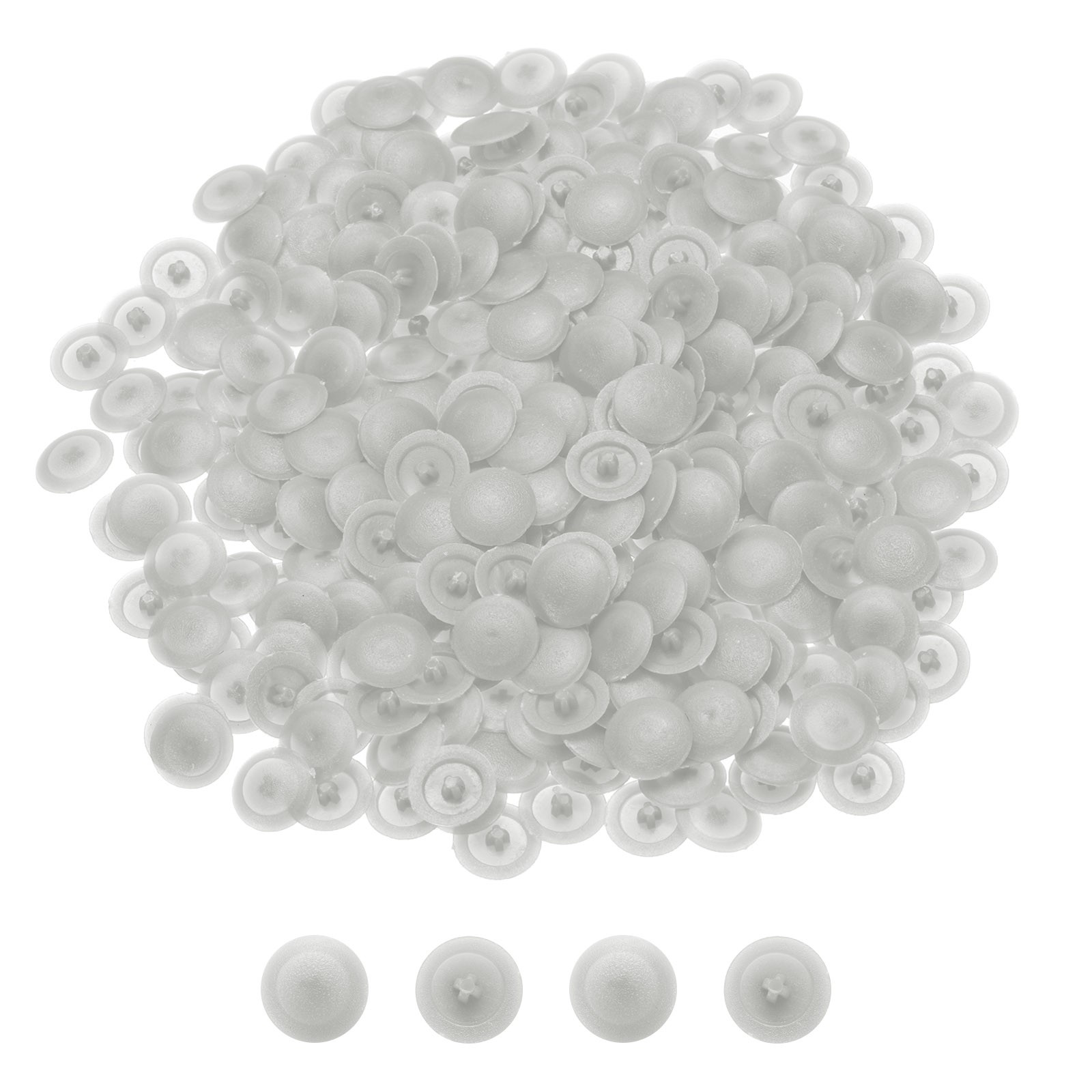 300Pcs Plastic Screw Cap Covers 12mm Tapping Screw Cover Light Gray
