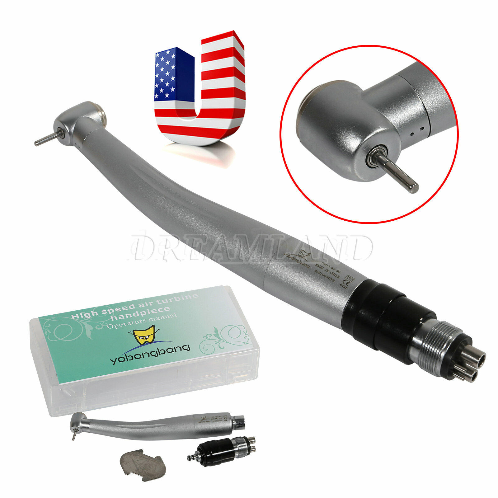 1-10 NSK STYLE Dental high speed handpiece with 4hole quick coupler connect USA