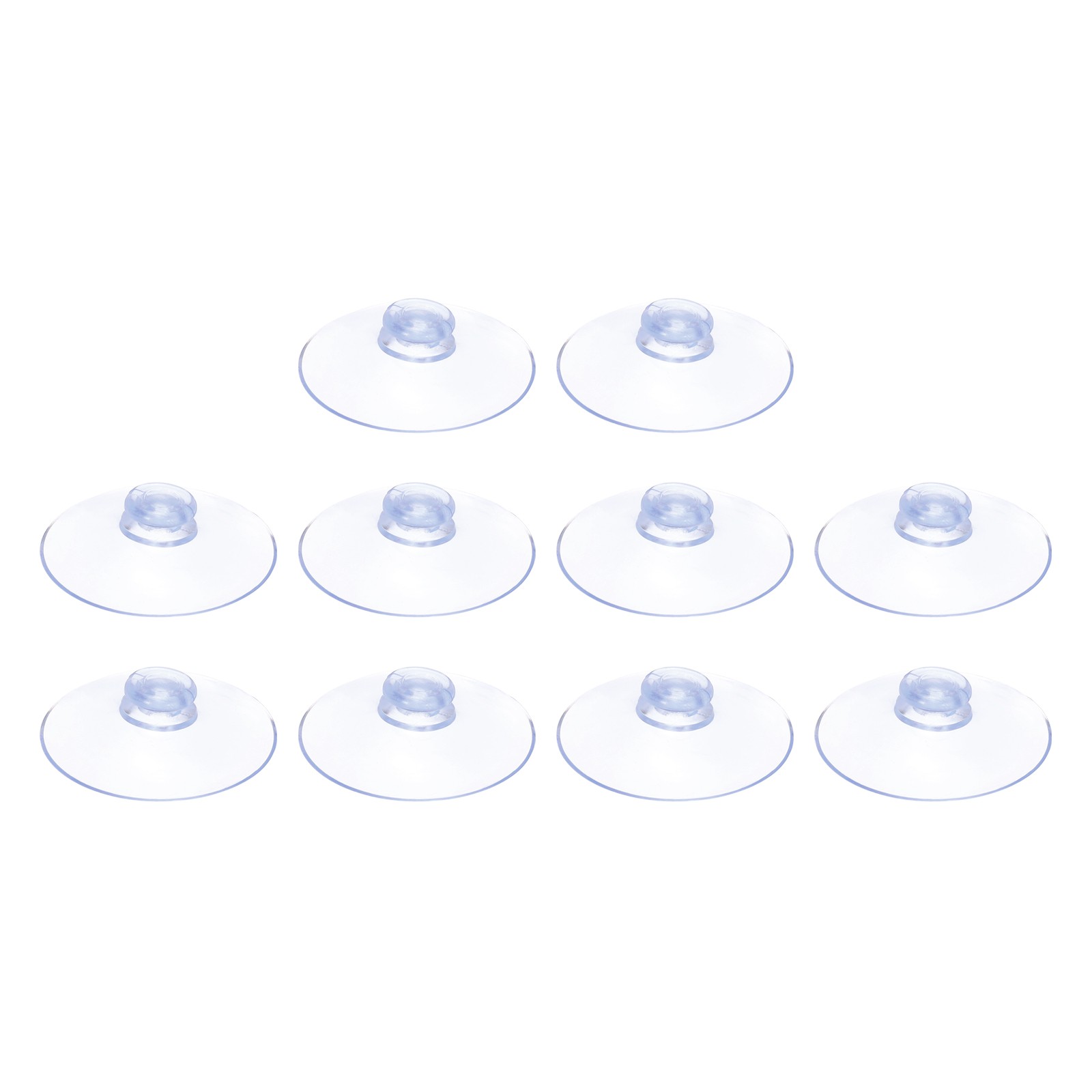10Pcs 45mm/1.8 Inch Suction Cups Sucker Pads Without Hooks Clear