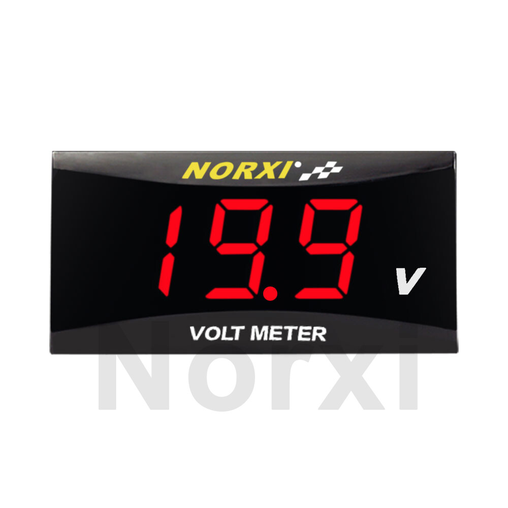 Car Auto Motorcycle 12V Digital LED Display Voltmeter Voltage Gauge Panel Meter