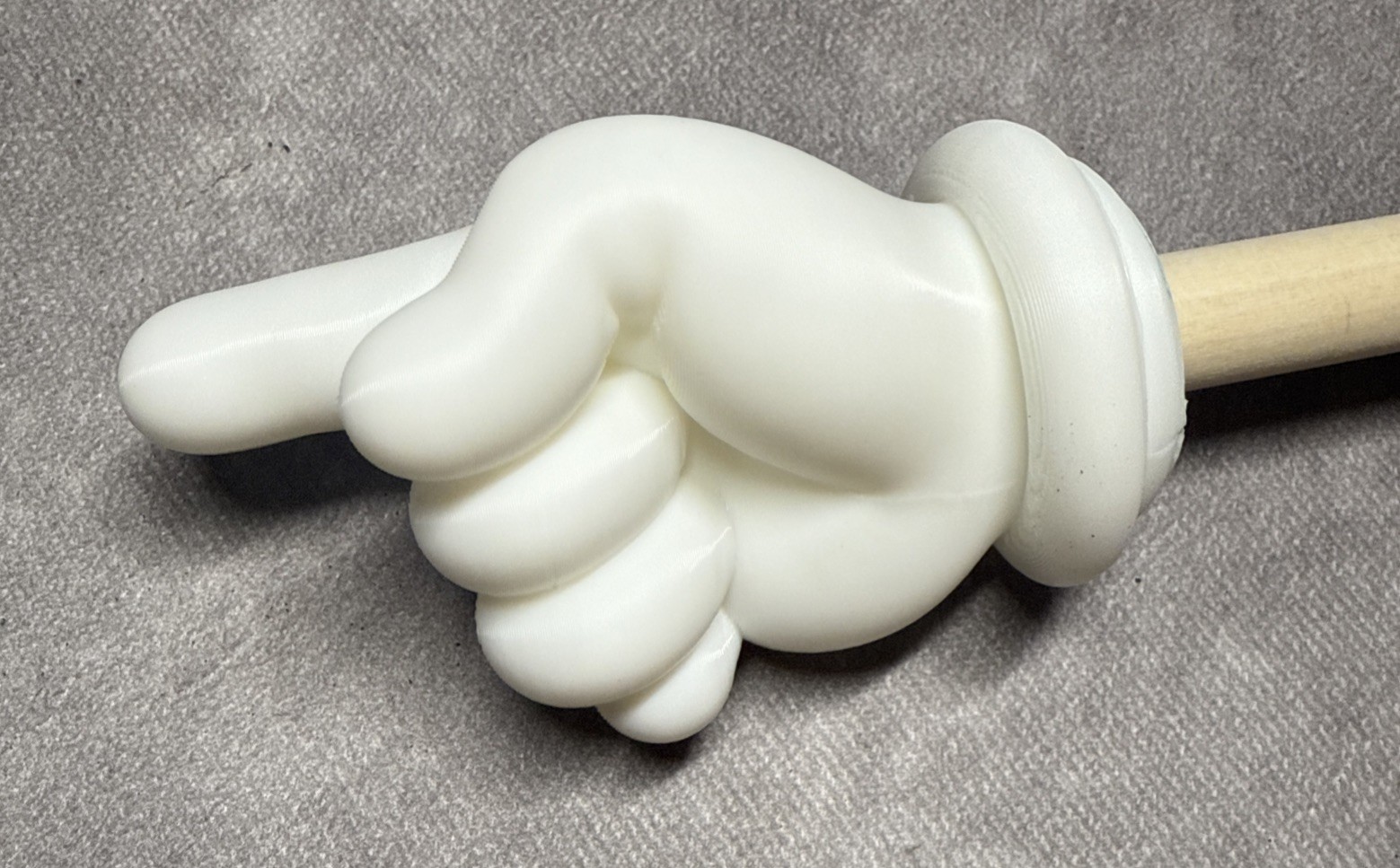 Custom 3D Printed Cartoon Hand Pointer Stick for Influencers Content Creators