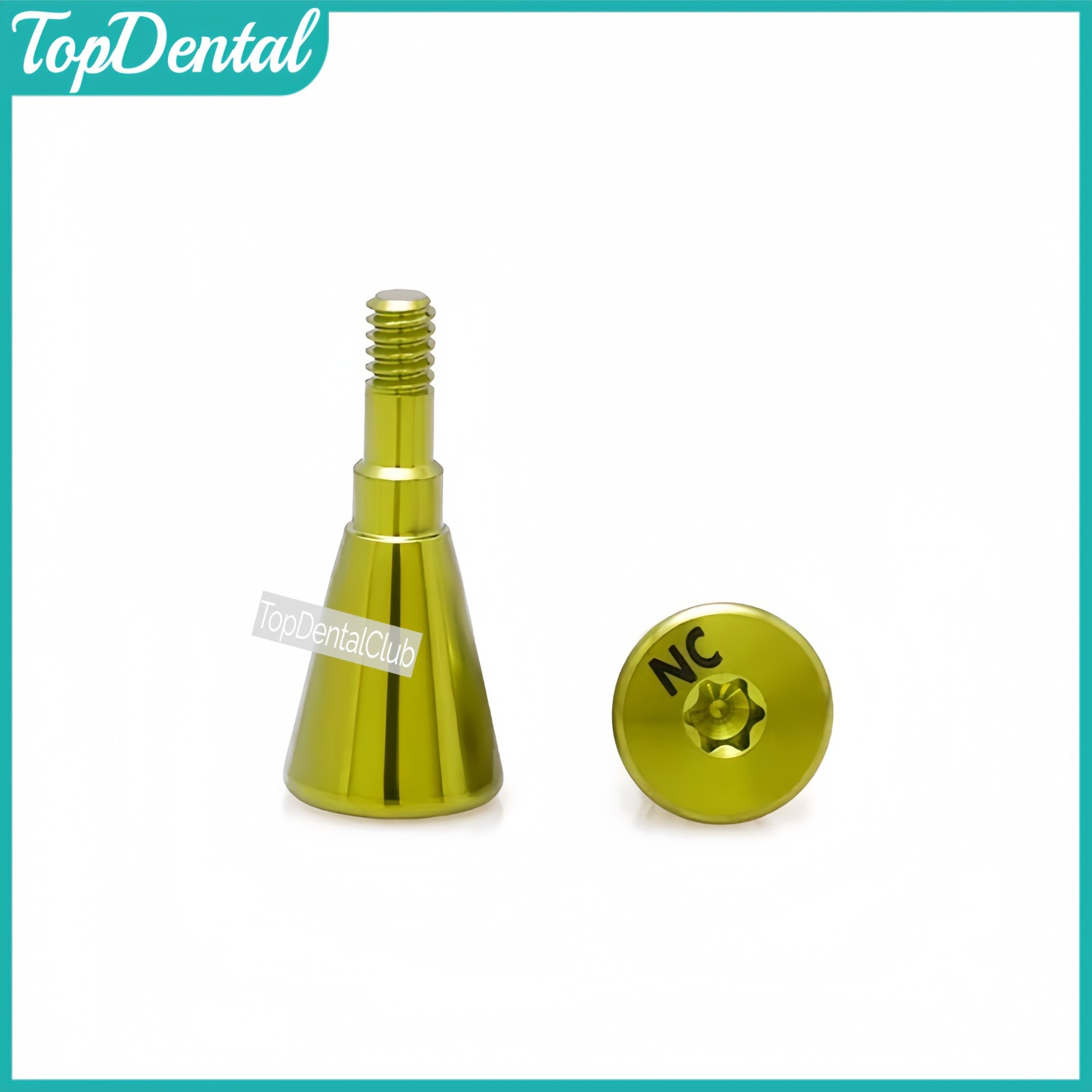 NC Dental Mini Healing Abutment Cap NC Fit Straumann ITI Yellow