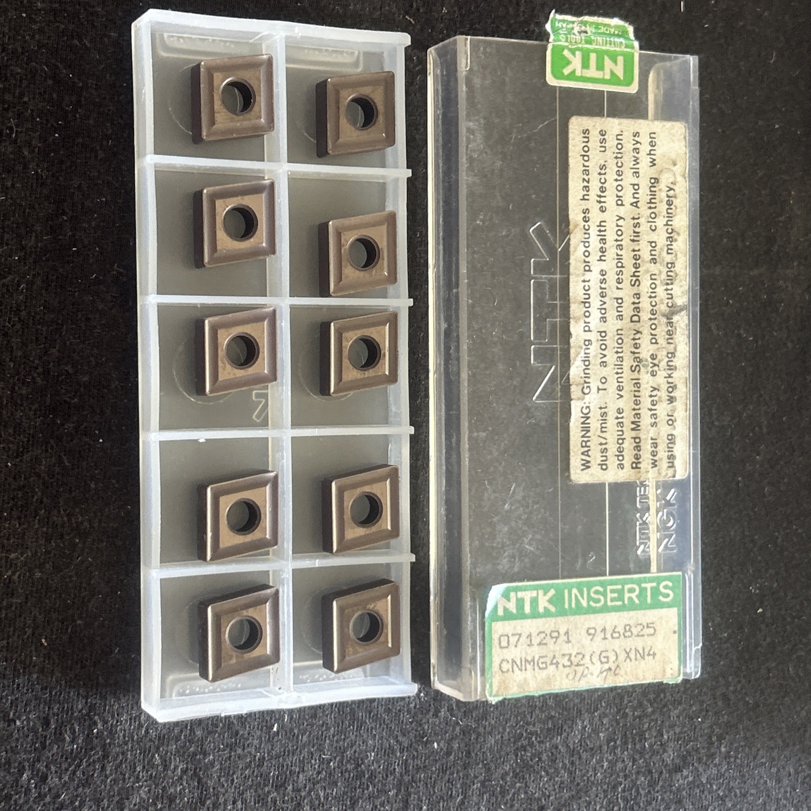 Qty. 10, NTK CNMG432 (G) XN4 Cermet Turning Inserts CNMG120408. iso P15-25 Japan