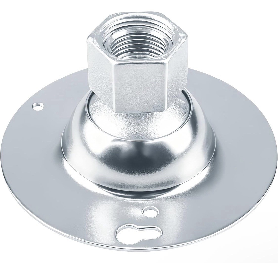 2 Pack 4″ Round Swivel Fixture Hanger Cover Octagon Box Pendant Mount