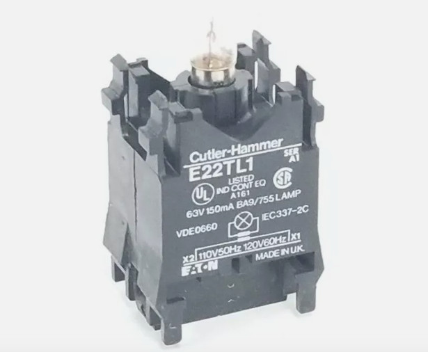 NEW CUTLER-HAMMER E22TL1 TRANSFORMER UNIT SER. A1, 110V 50HZ, 120V 60HZ