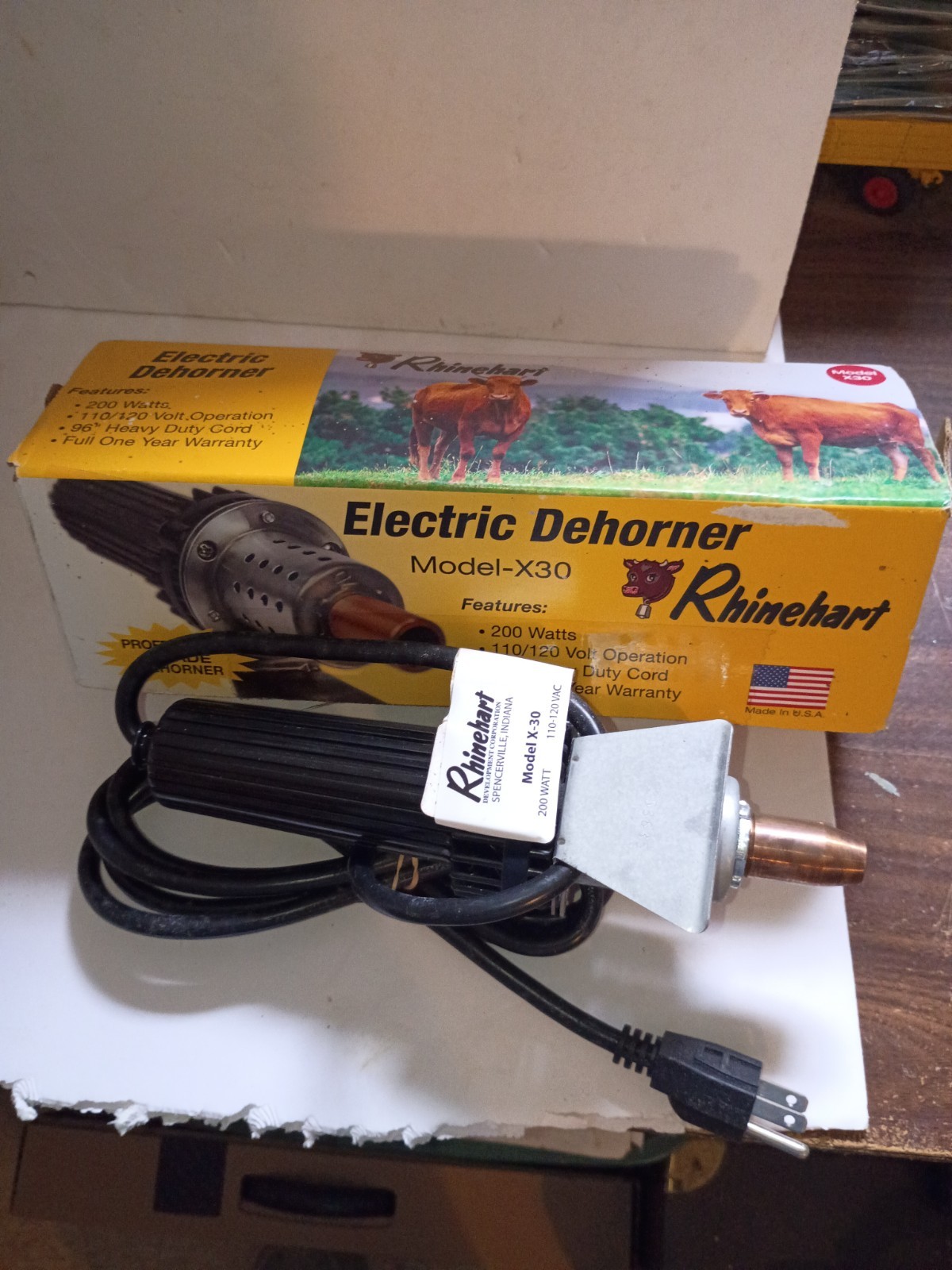 Rhinehart Factory Direct Electric Dehorner X30 00338 3/8 Tip