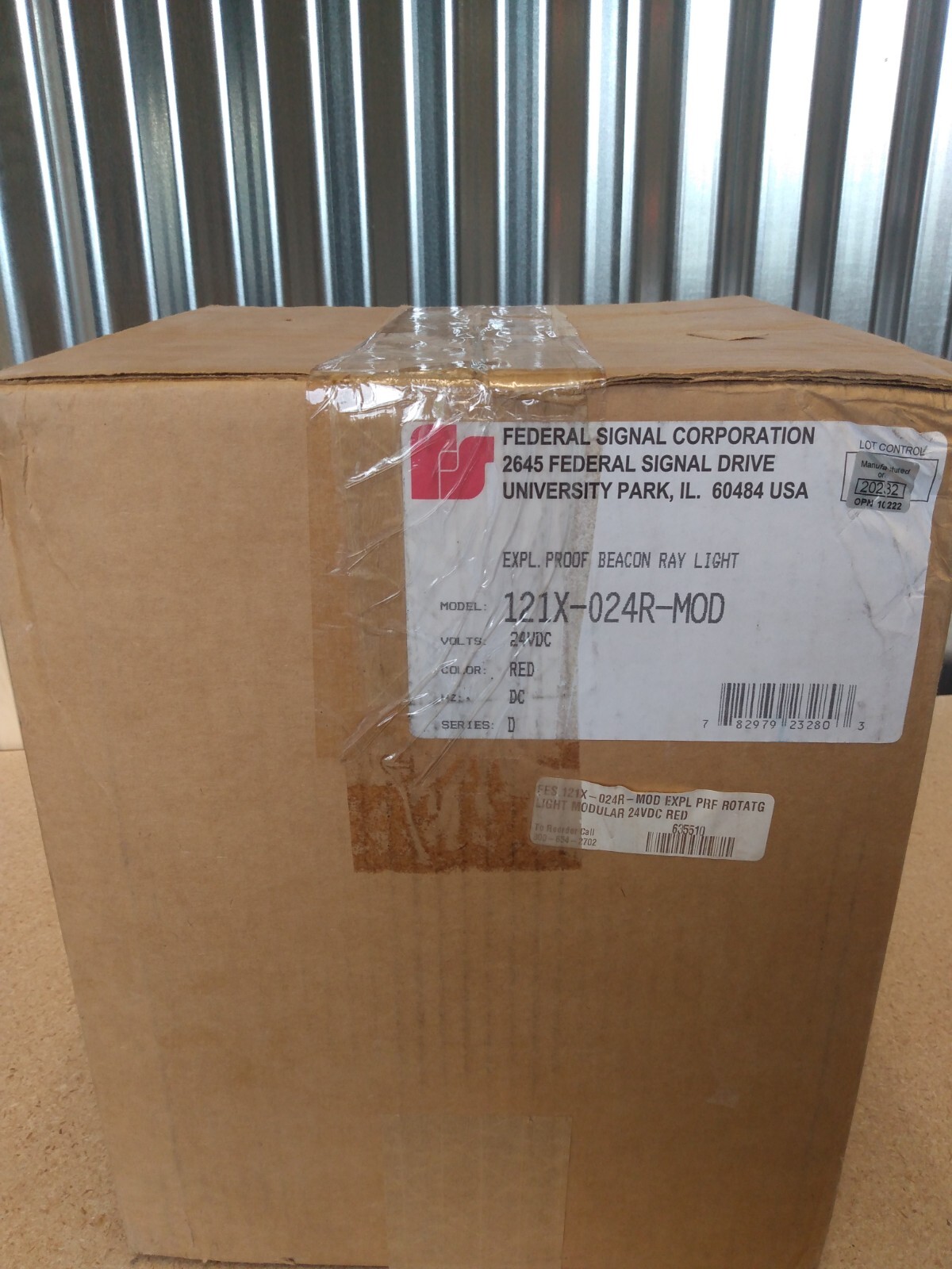 New Federal Signal Explosion Proof Beacon Ray Light Red 121X-024R-MOD