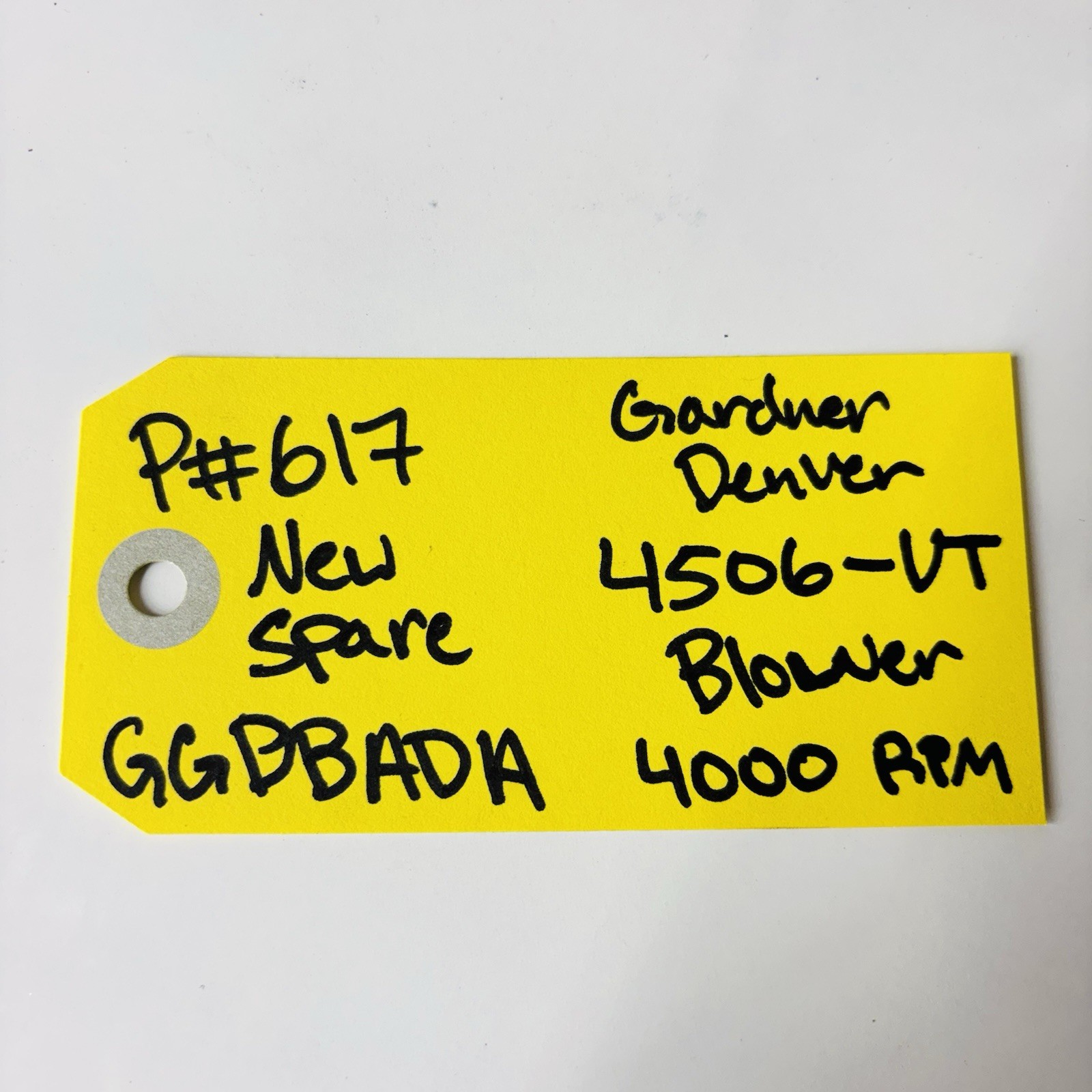 Gardner Denver 4506-VT Positive Displacement Blower GGDBADA – New 4000 RPM Max