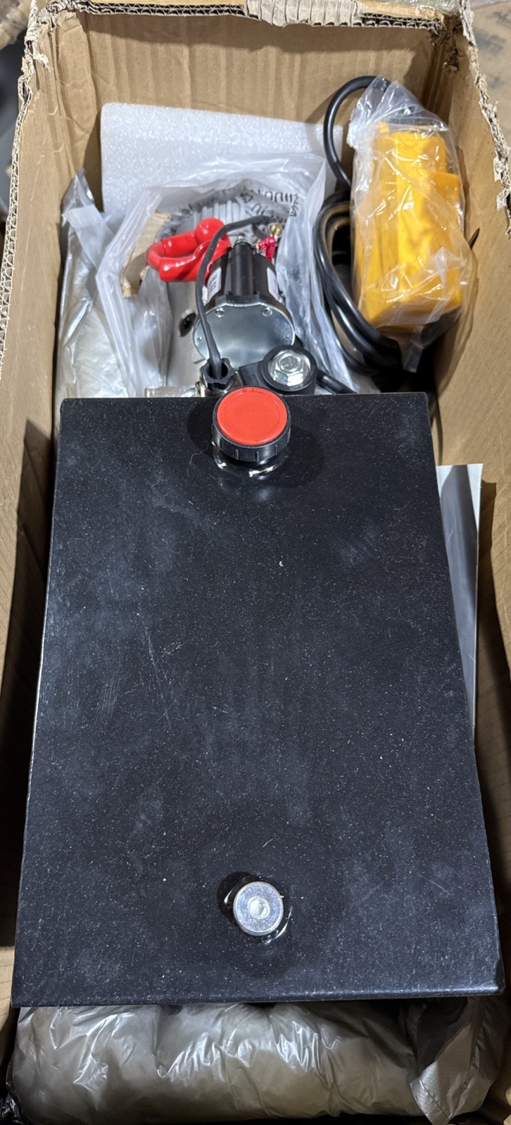 13 Quart Hydraulic Pump 3200PSI Single Acting Metal Reservoir Dump Trailer New